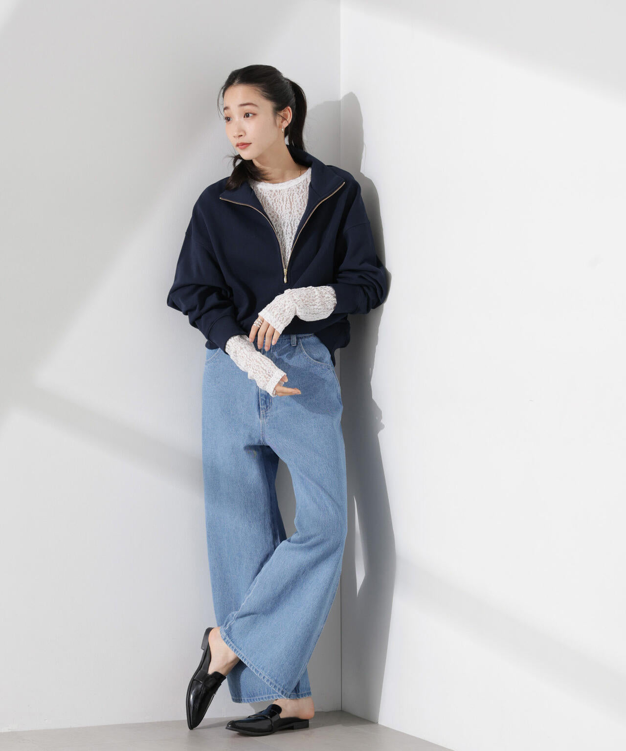 シアーレースカットトップス 6735123311