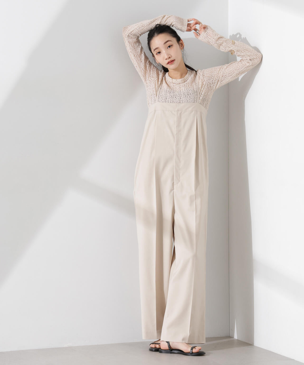 シアーレースカットトップス 6735123311