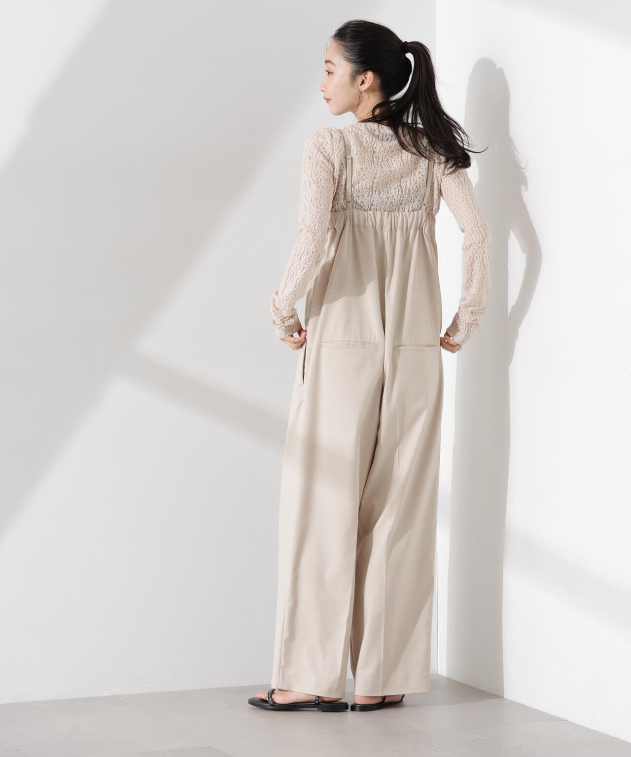 シアーレースカットトップス 6735123311