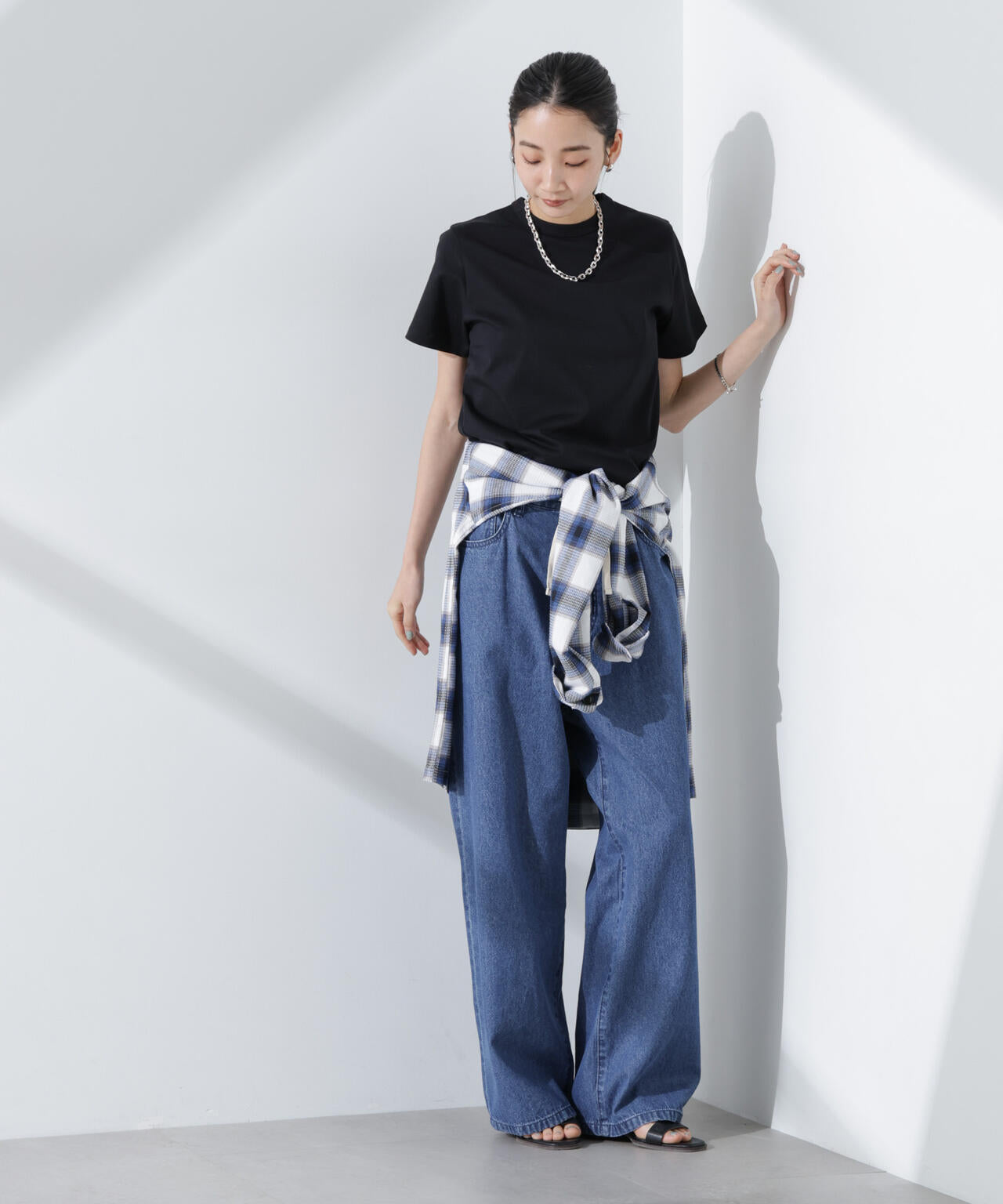 Anti SmellスムースシルケットクルーネックTシャツ 6735124301