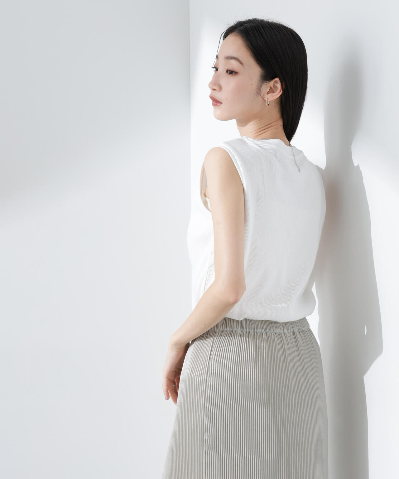 UVカット抗菌防臭吸水速乾イージーケアノースリーブ 6735124303