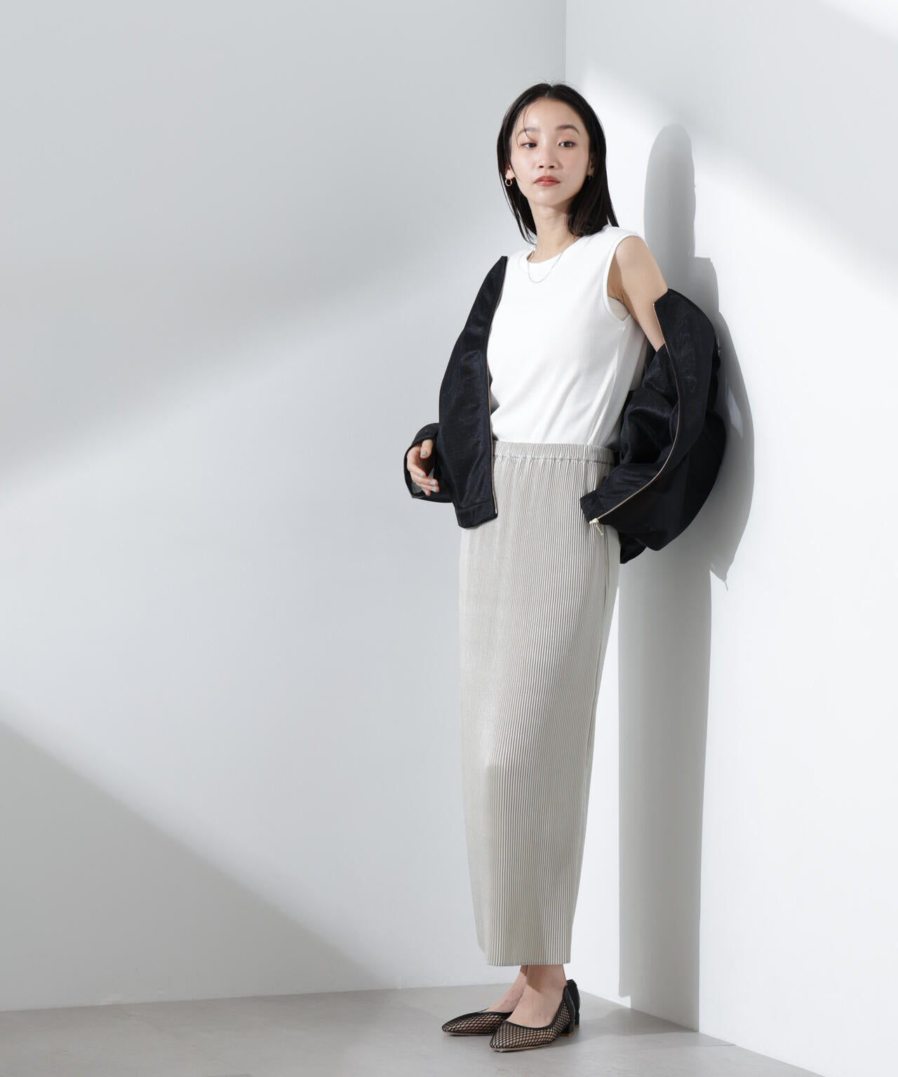 UVカット抗菌防臭吸水速乾イージーケアノースリーブ 6735124303