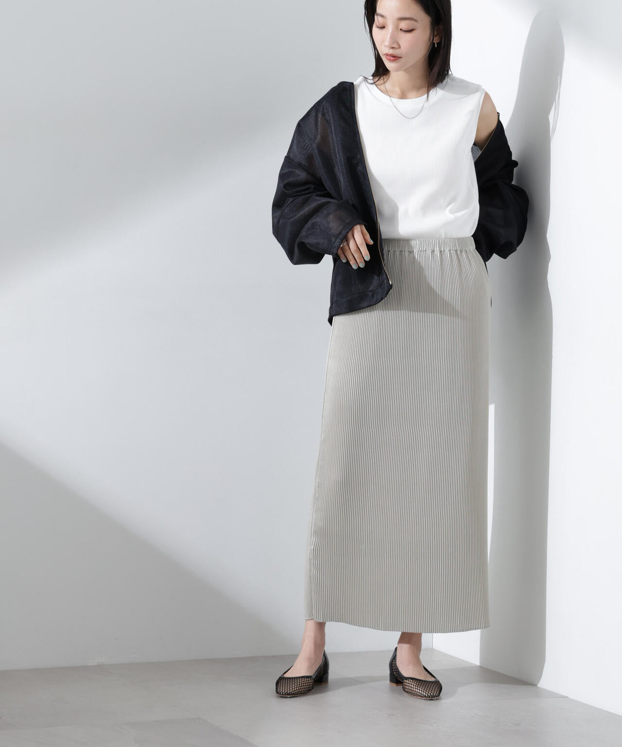 UVカット抗菌防臭吸水速乾イージーケアノースリーブ 6735124303