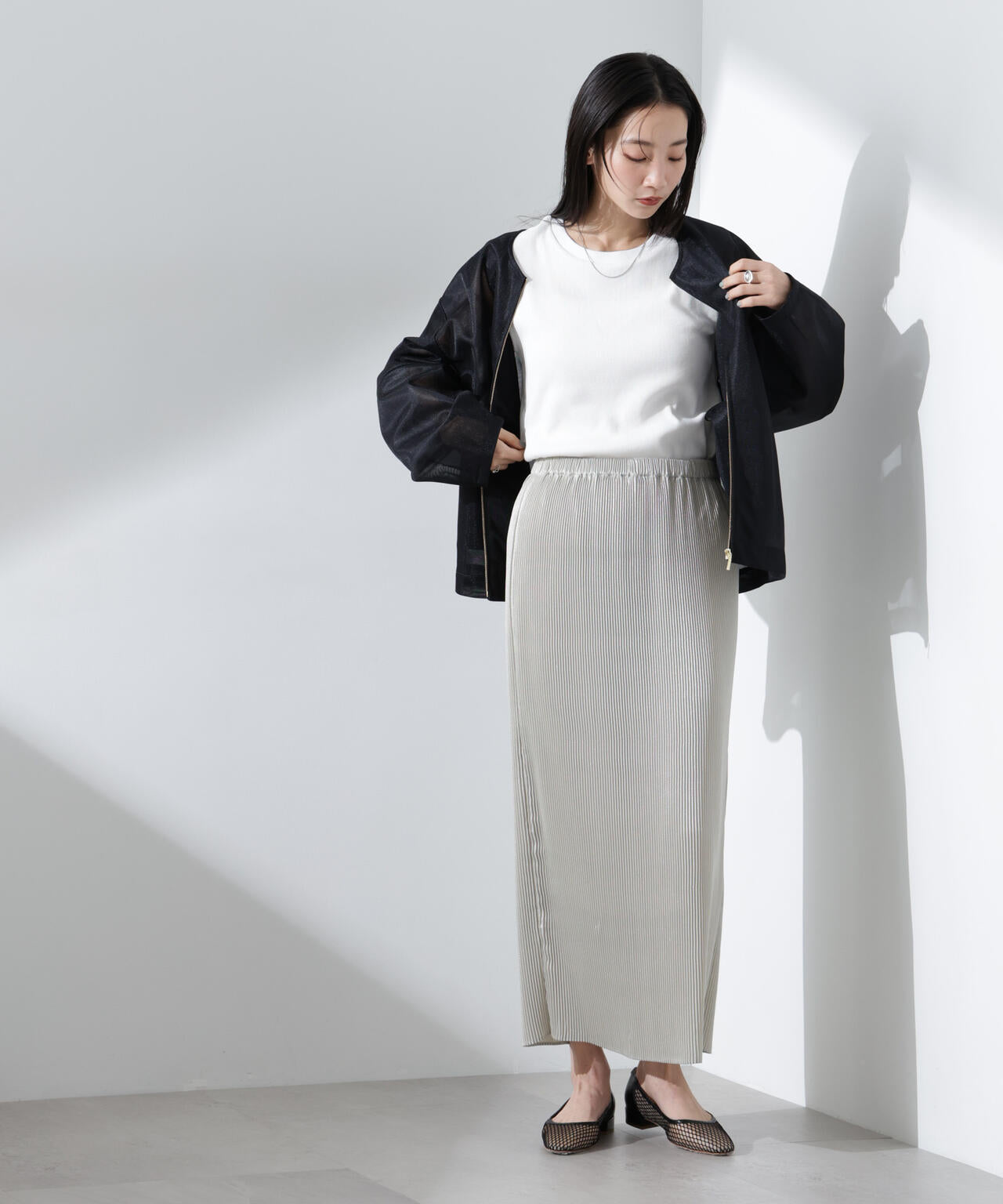 UVカット抗菌防臭吸水速乾イージーケアノースリーブ 6735124303