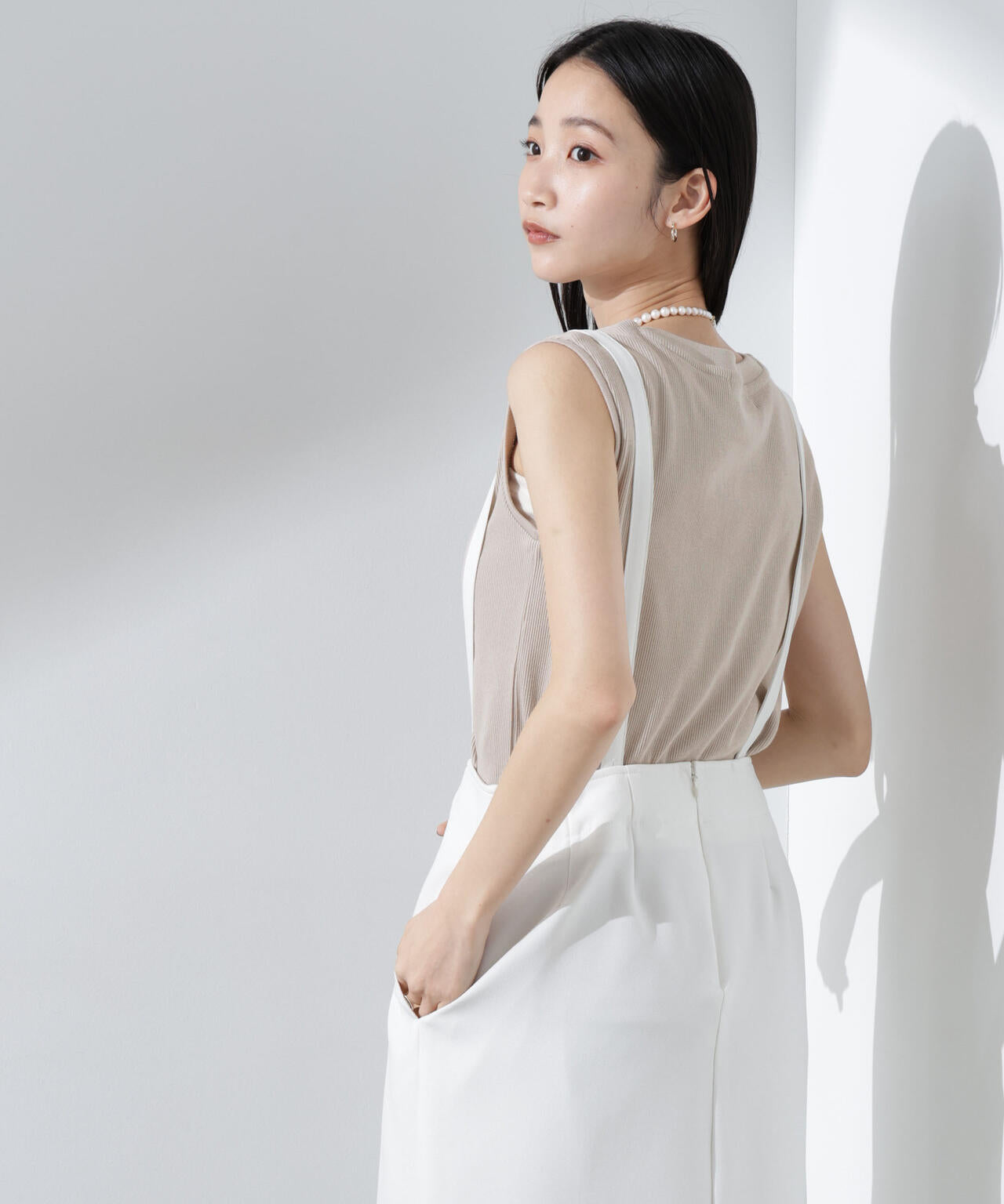 UVカット抗菌防臭吸水速乾イージーケアノースリーブ 6735124303