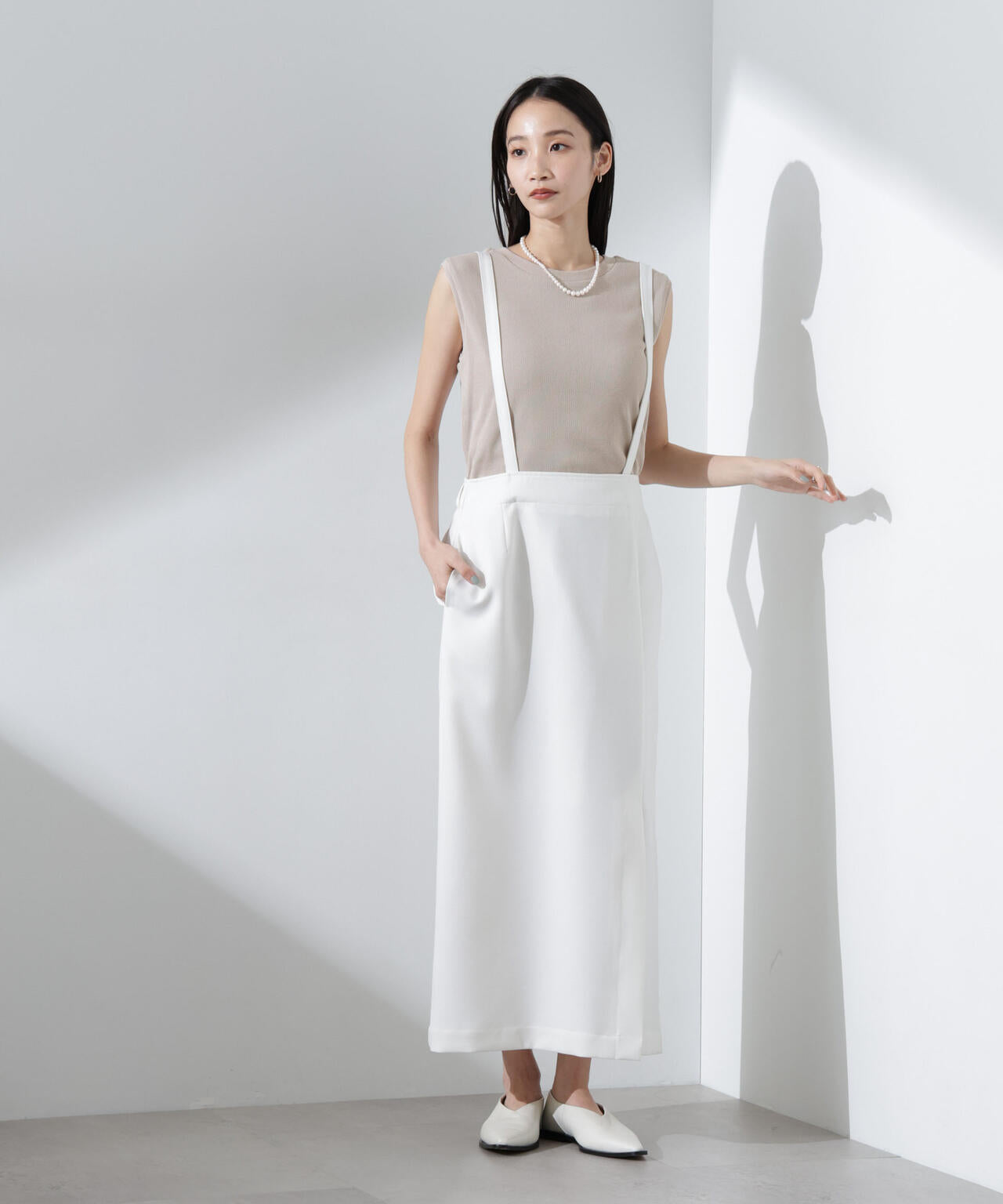 UVカット抗菌防臭吸水速乾イージーケアノースリーブ 6735124303