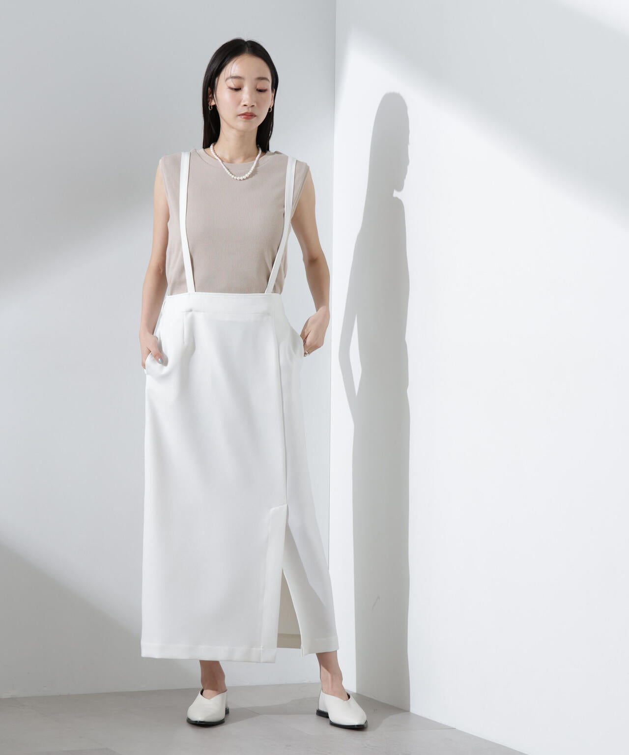 UVカット抗菌防臭吸水速乾イージーケアノースリーブ 6735124303