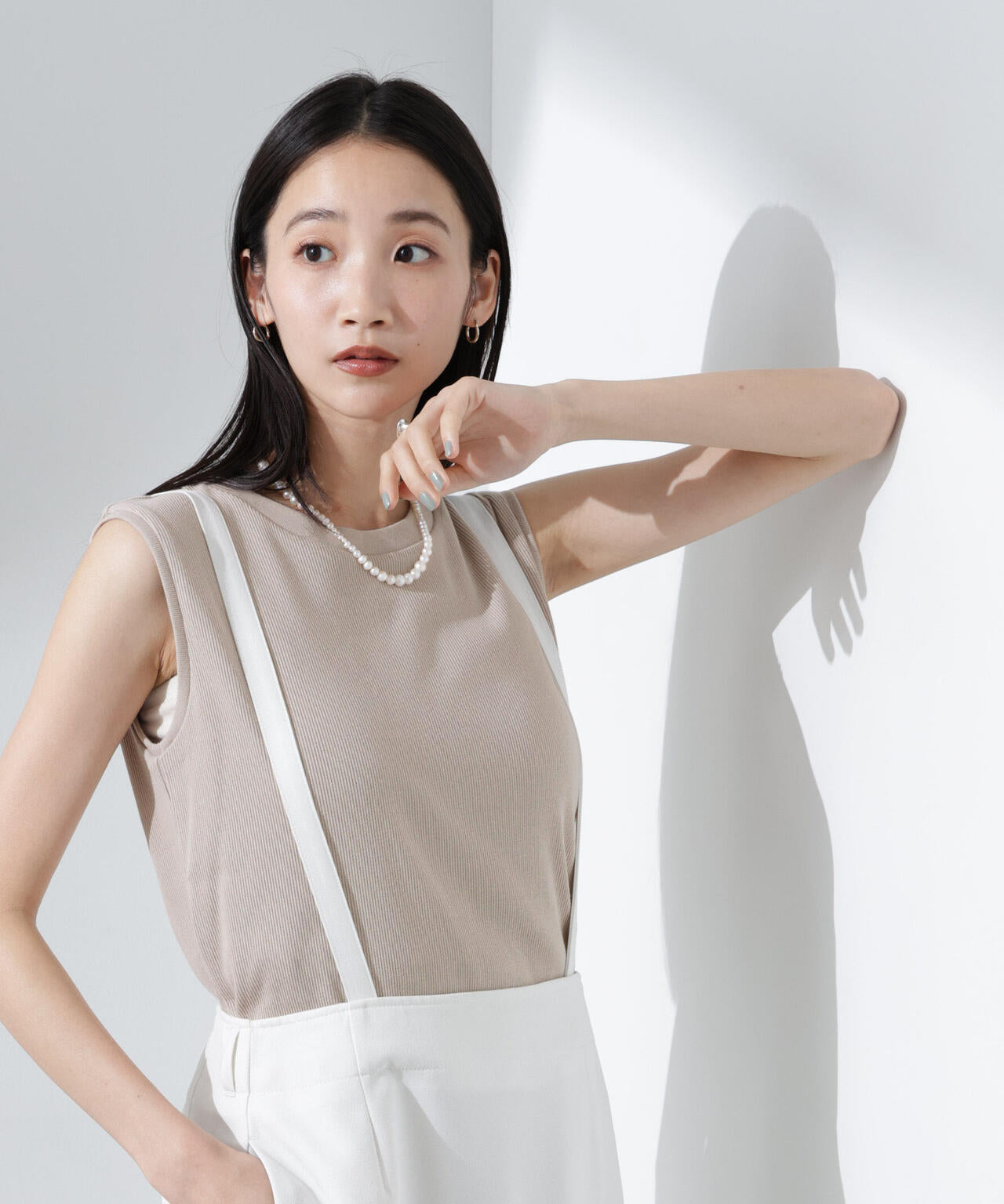 UVカット抗菌防臭吸水速乾イージーケアノースリーブ 6735124303