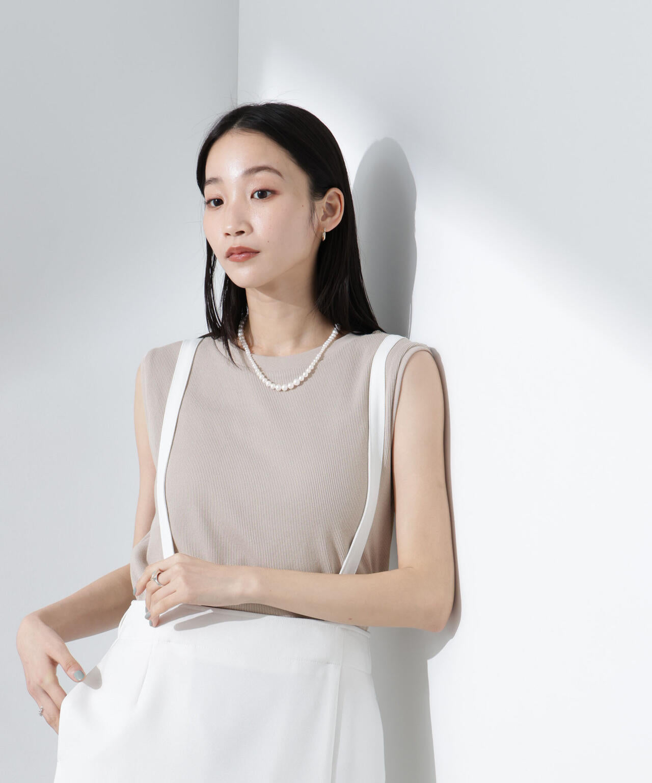 UVカット抗菌防臭吸水速乾イージーケアノースリーブ 6735124303