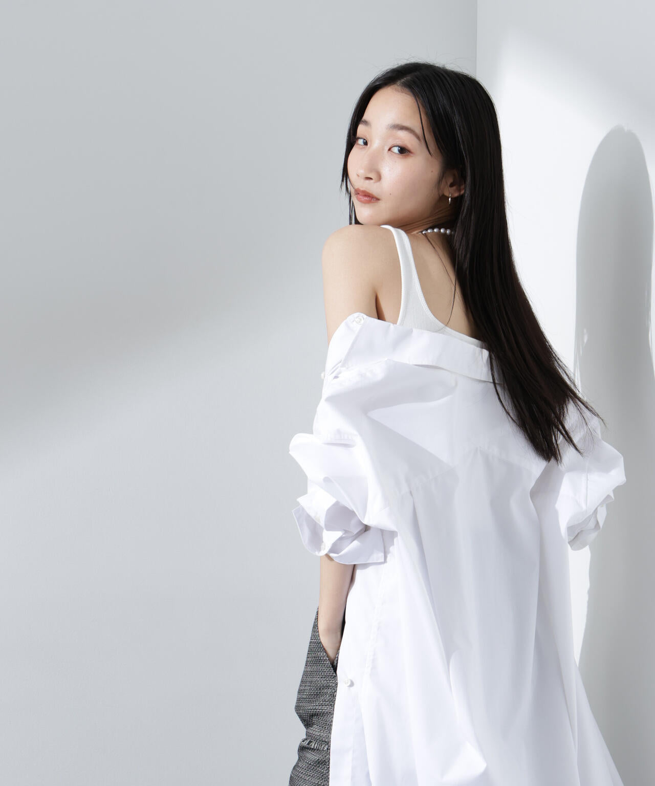 抗菌防臭リブカップ付きタンクトップ 6735124305