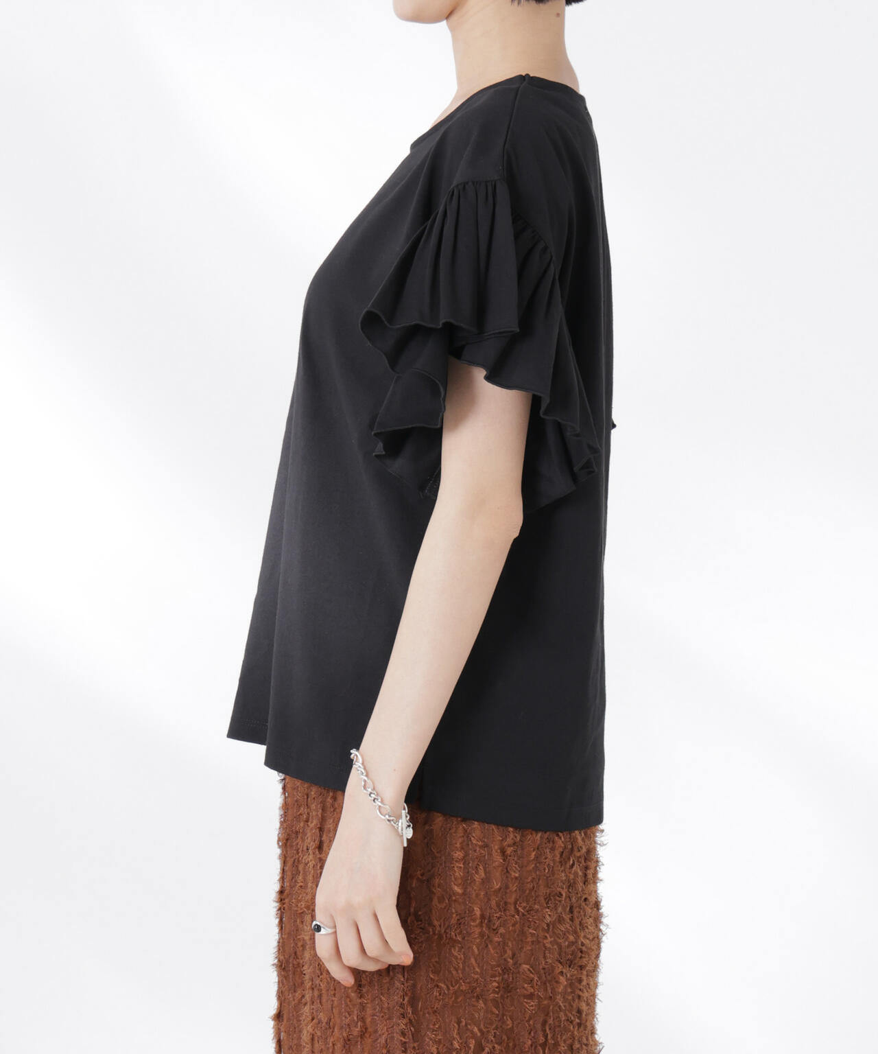 STORATECH 機能素材フレアデザインスリーブトップス 6735124318