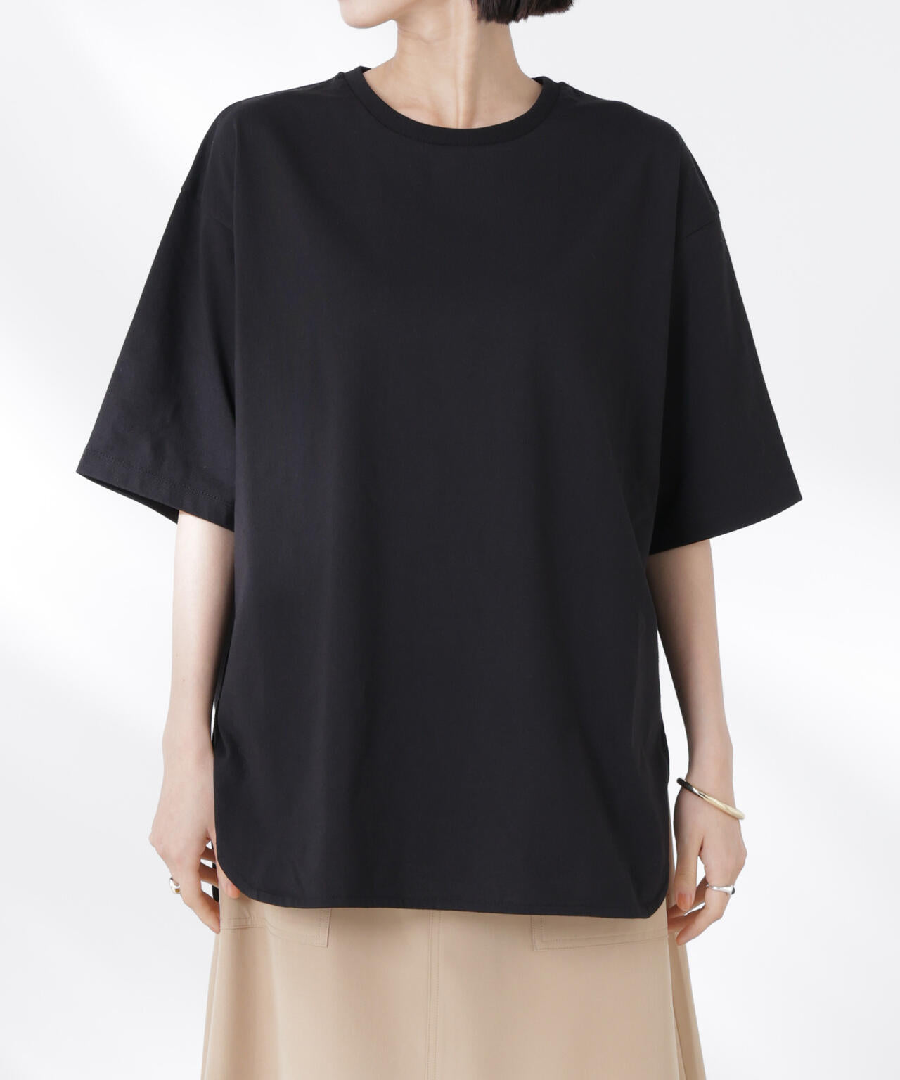 STORATECH 機能素材ラウンドヘムTシャツ 6735124319