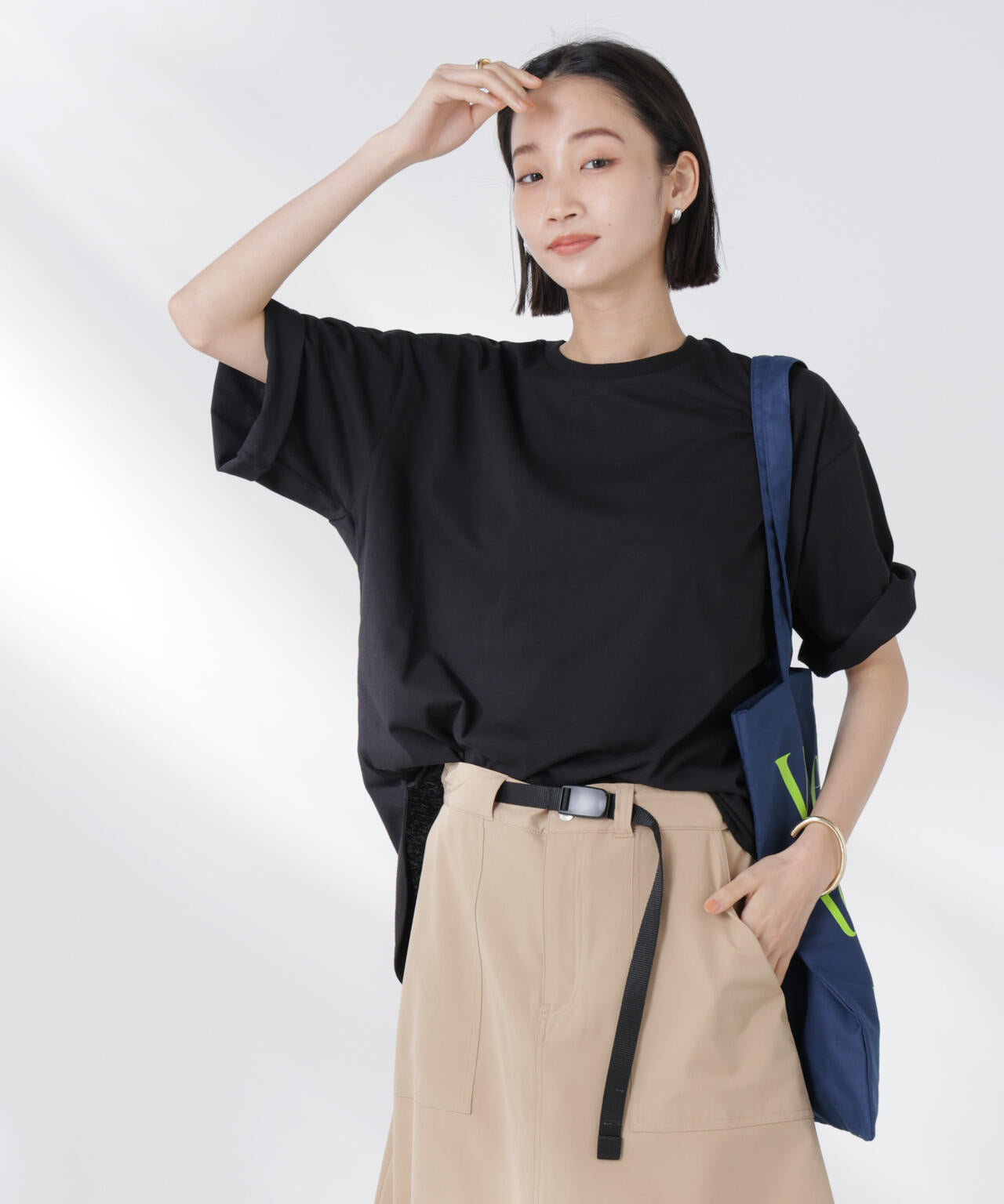 STORATECH 機能素材ラウンドヘムTシャツ 6735124319