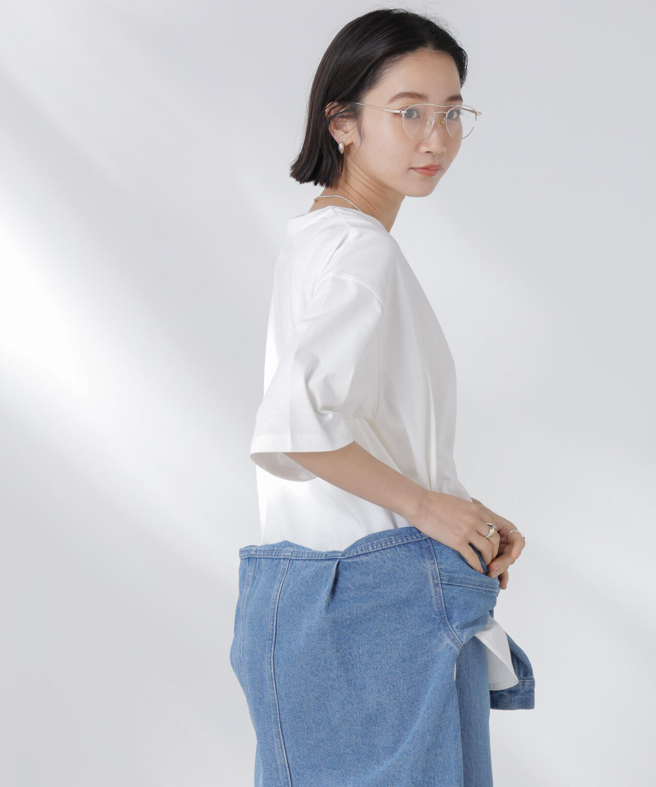 STORATECH 機能素材ラウンドヘムTシャツ 6735124319