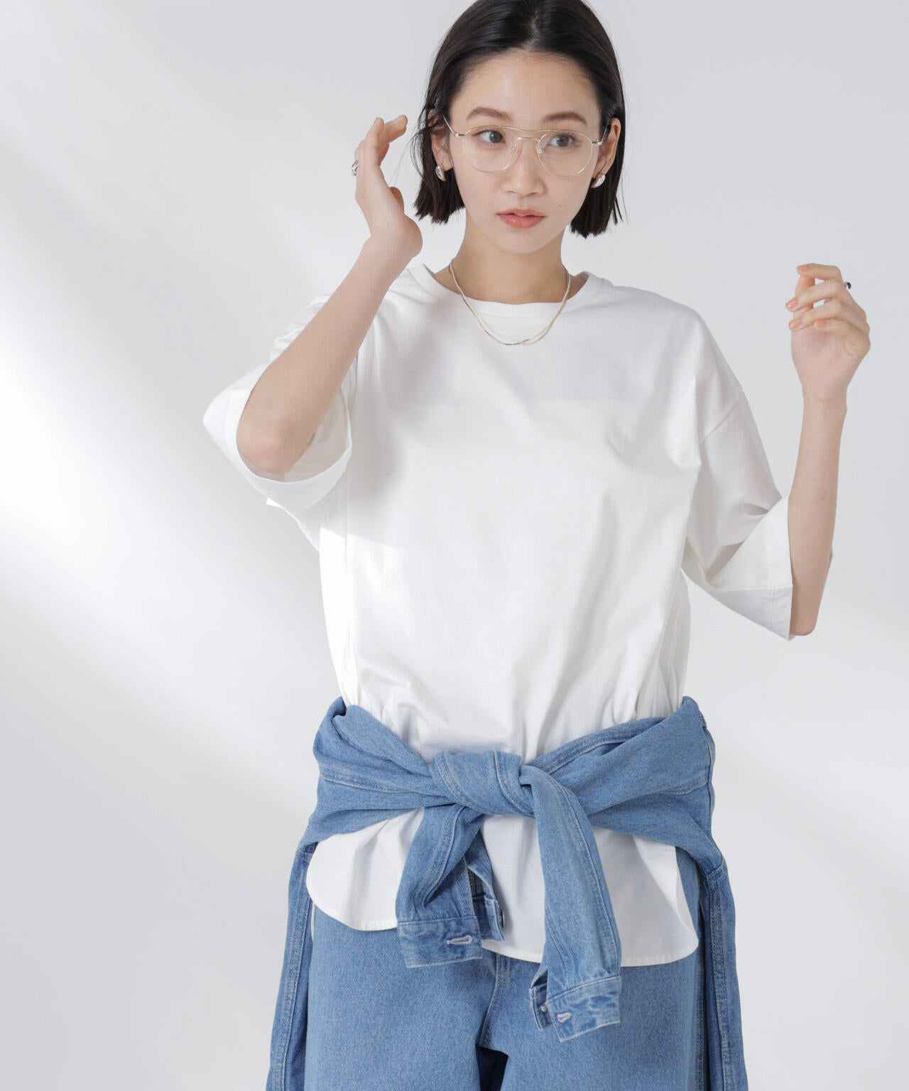 STORATECH 機能素材ラウンドヘムTシャツ 6735124319