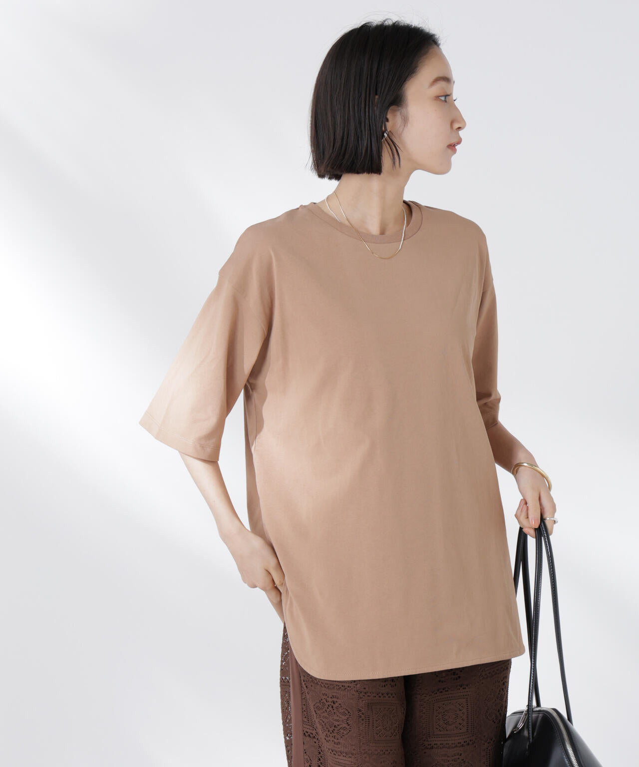 STORATECH 機能素材ラウンドヘムTシャツ 6735124319