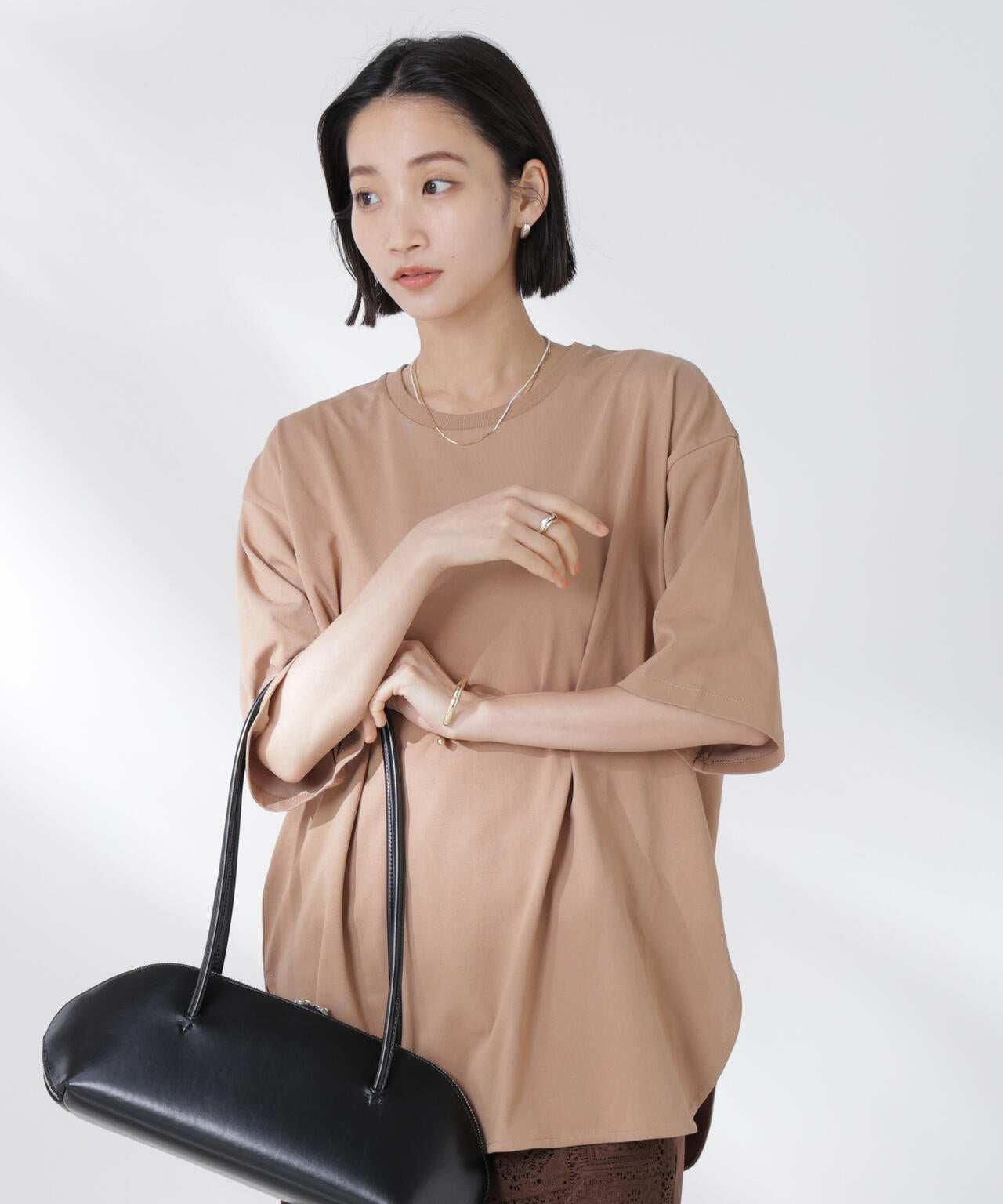 STORATECH 機能素材ラウンドヘムTシャツ 6735124319