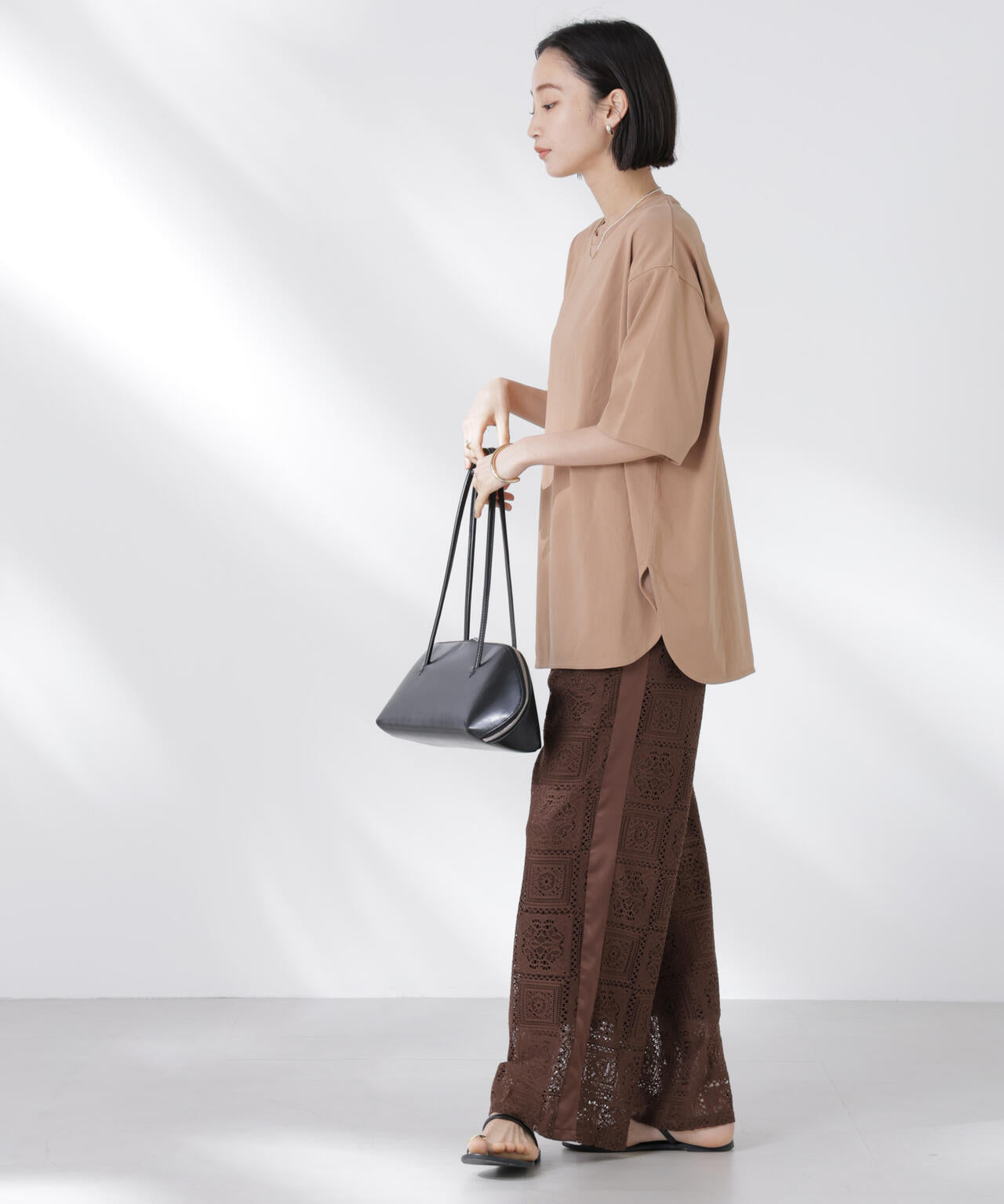 STORATECH 機能素材ラウンドヘムTシャツ 6735124319