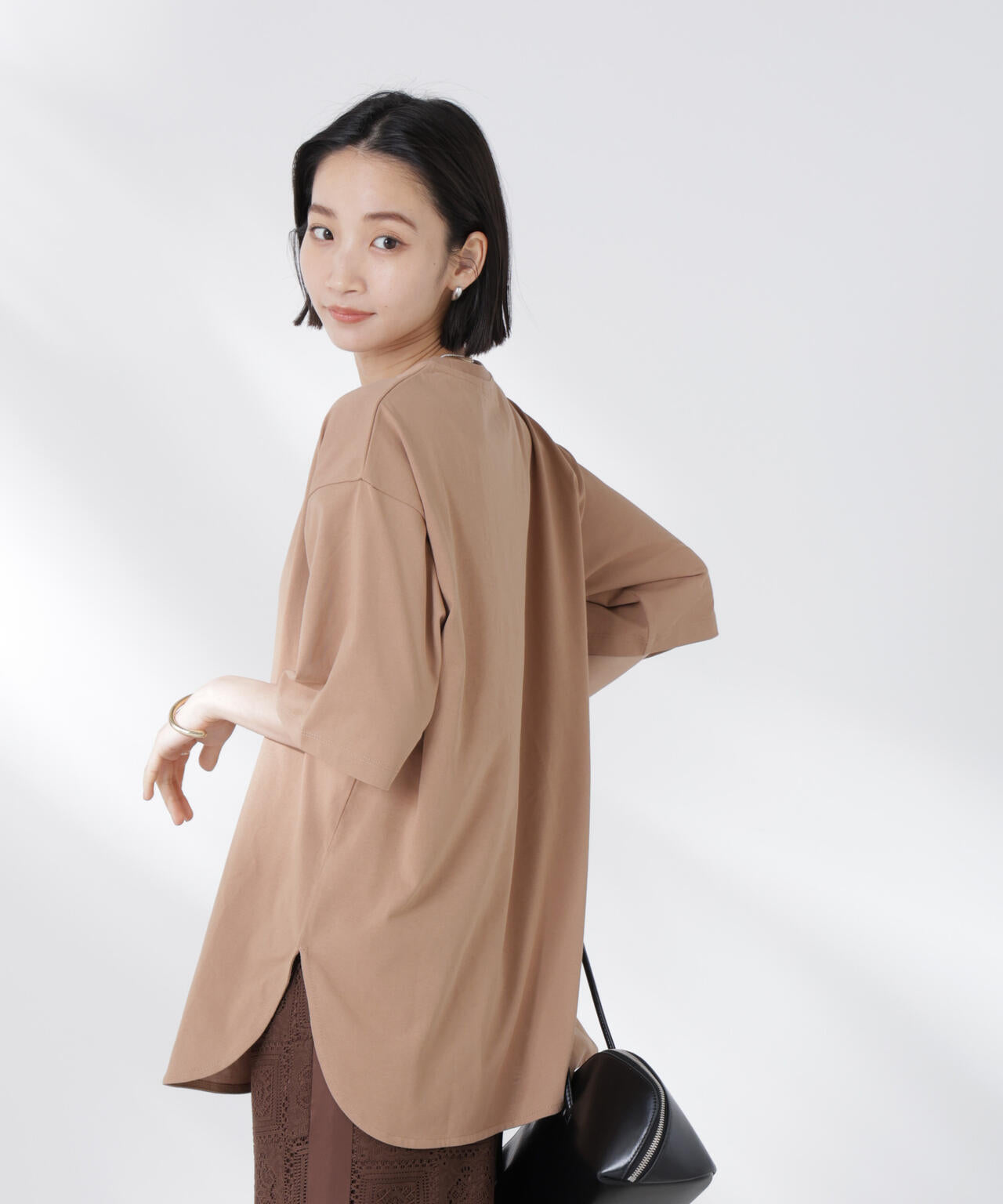 STORATECH 機能素材ラウンドヘムTシャツ 6735124319