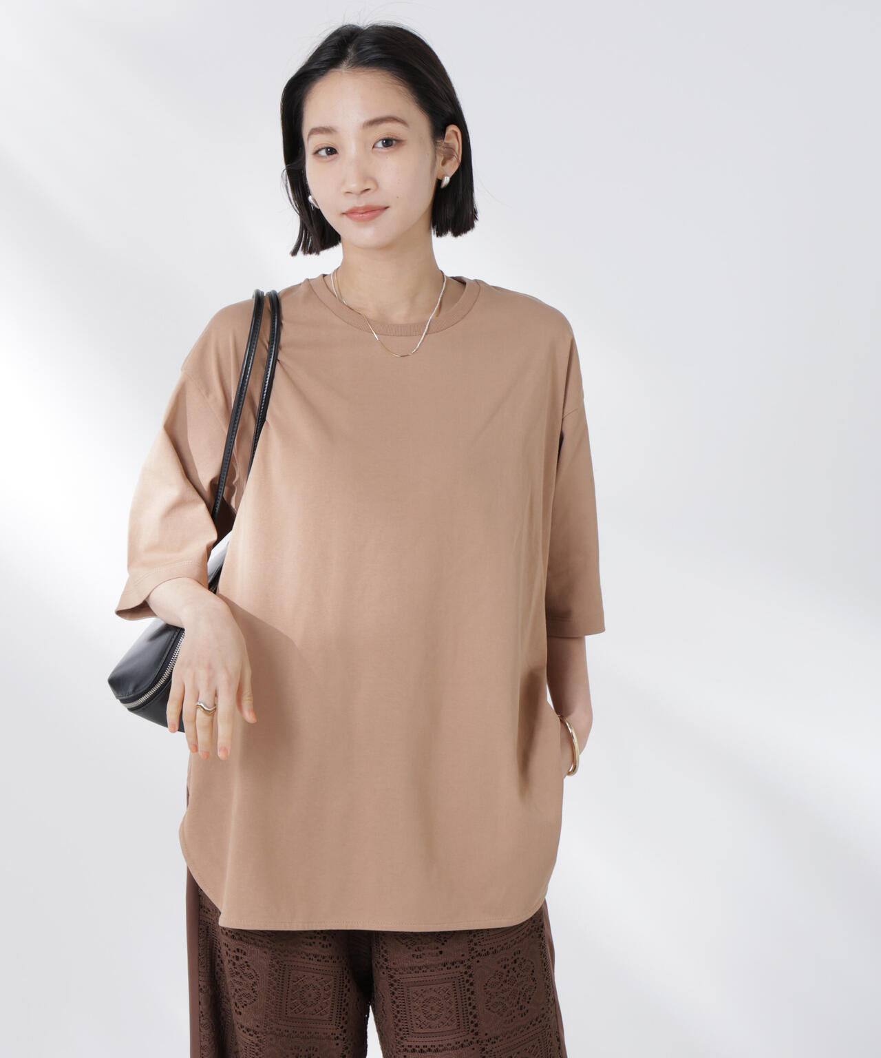 STORATECH 機能素材ラウンドヘムTシャツ 6735124319