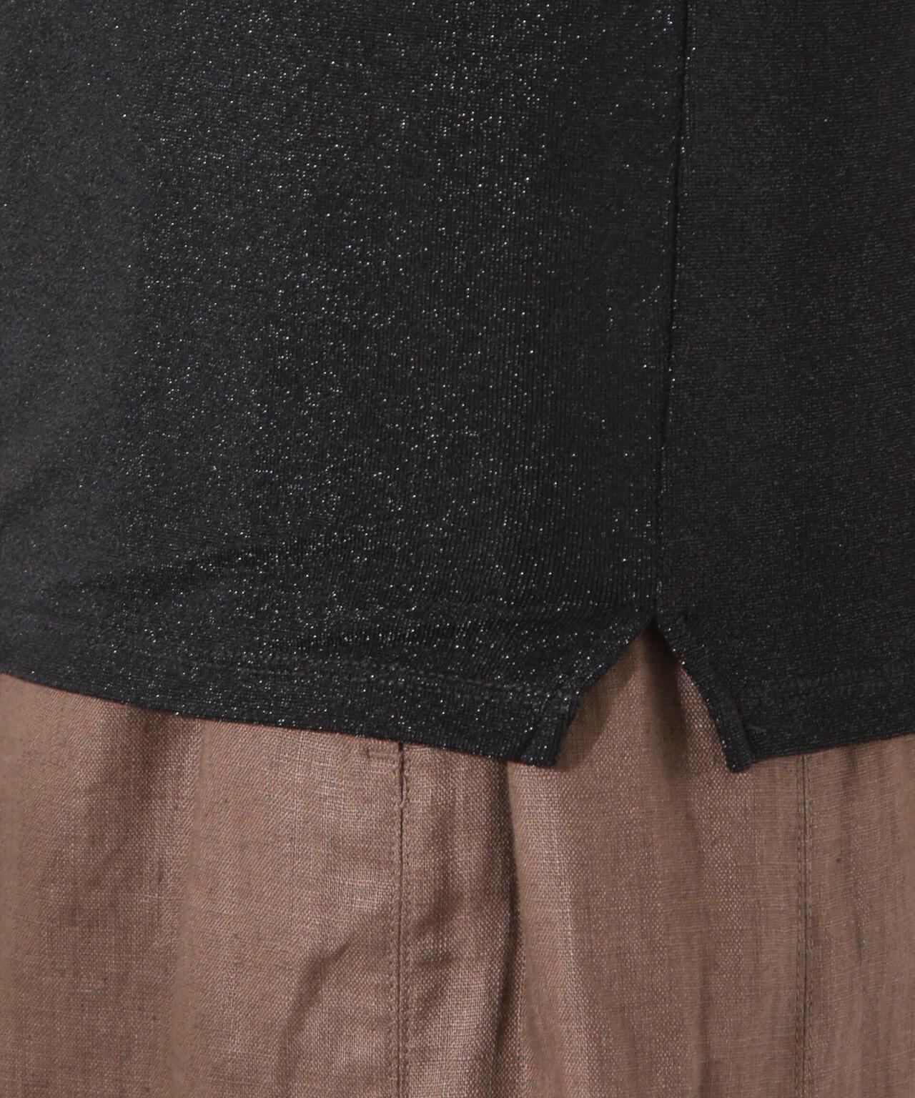 ラメカットクルーネックTシャツ 6735124320