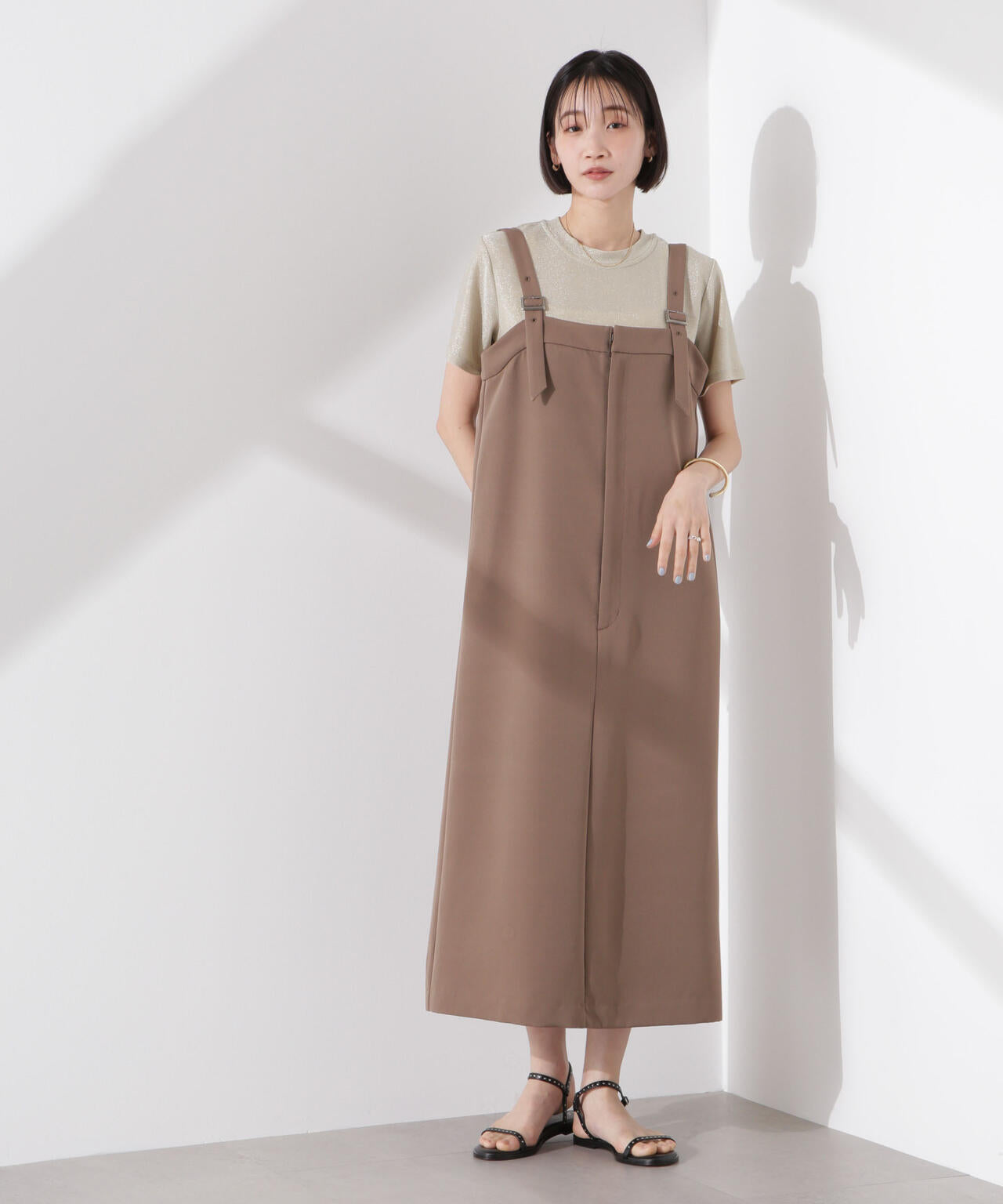 ラメカットクルーネックTシャツ 6735124320