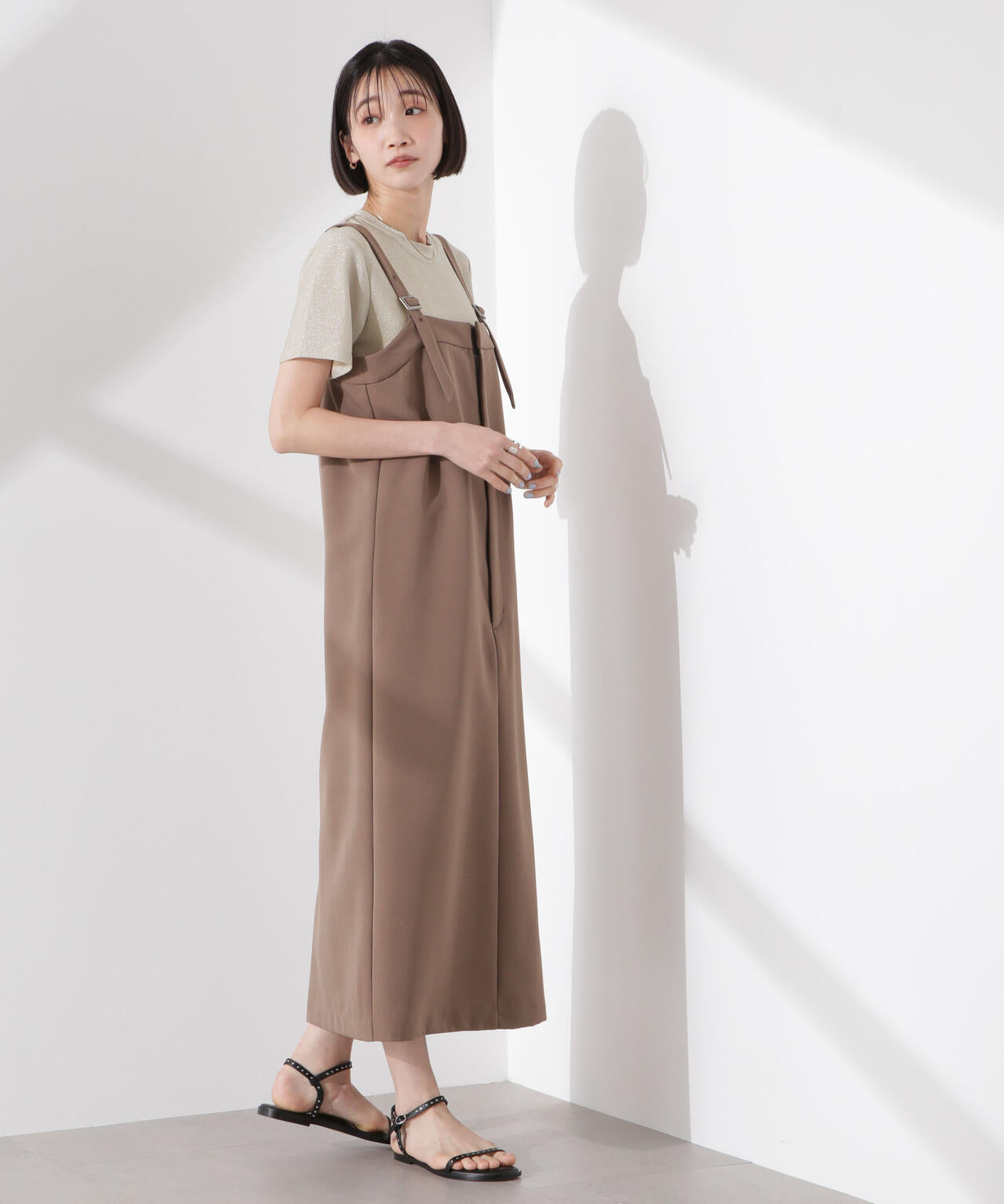 ラメカットクルーネックTシャツ 6735124320