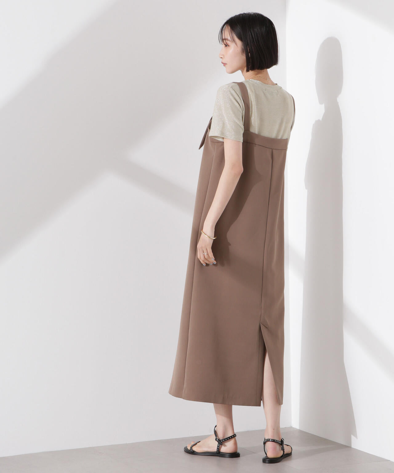 ラメカットクルーネックTシャツ 6735124320