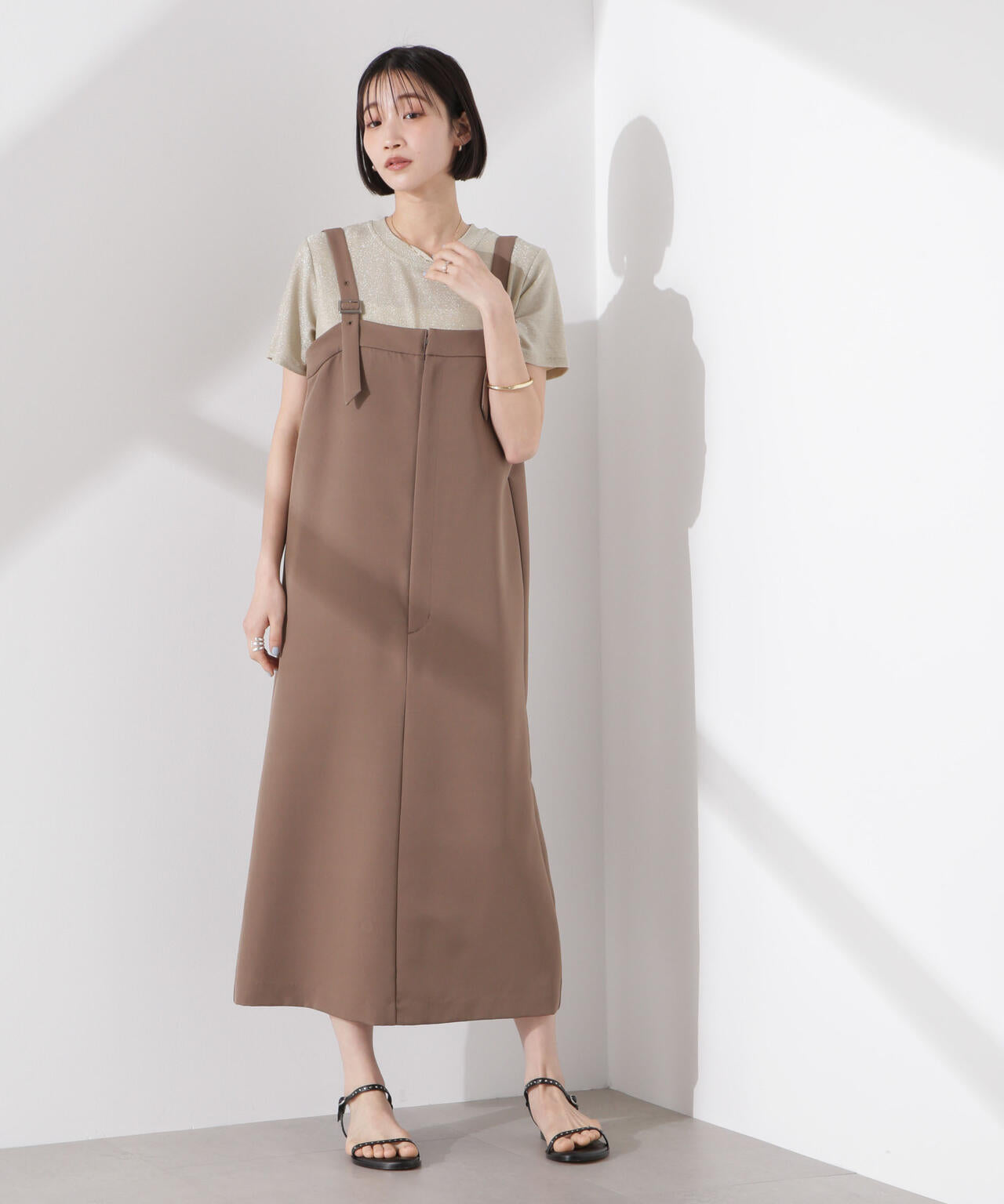 ラメカットクルーネックTシャツ 6735124320