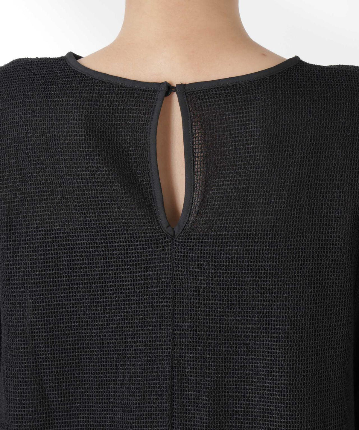 メッシュ×シフォンコンビチュニックトップス 6735124323