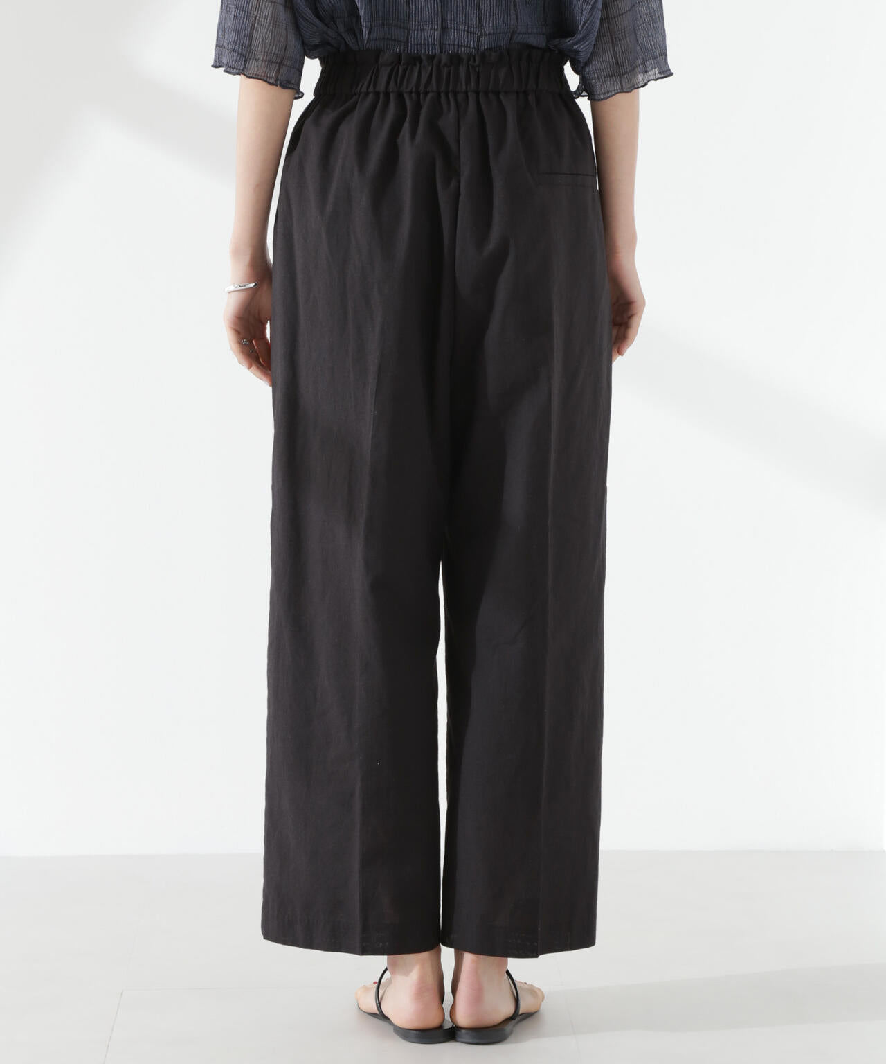 綿麻COOLMAXイージタックパンツ(セットアップ可) 6735127303
