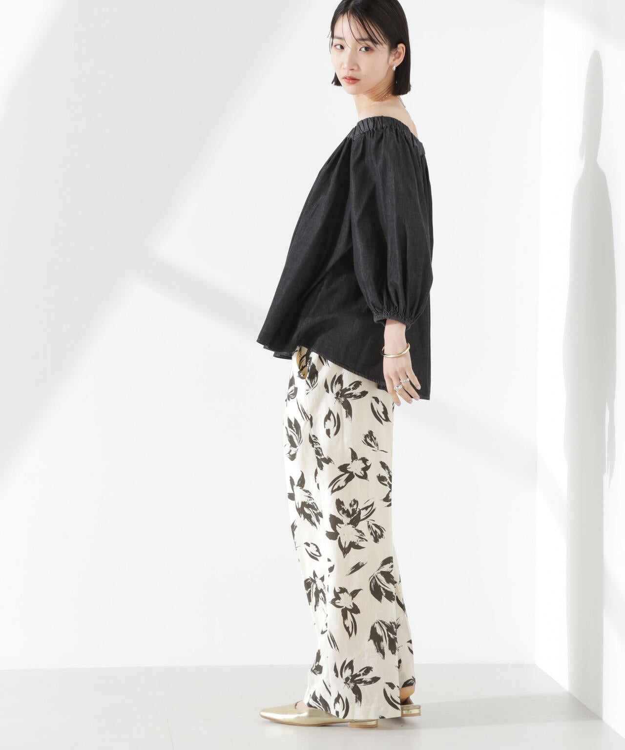 綿麻COOLMAXイージタックパンツ(セットアップ可) 6735127303