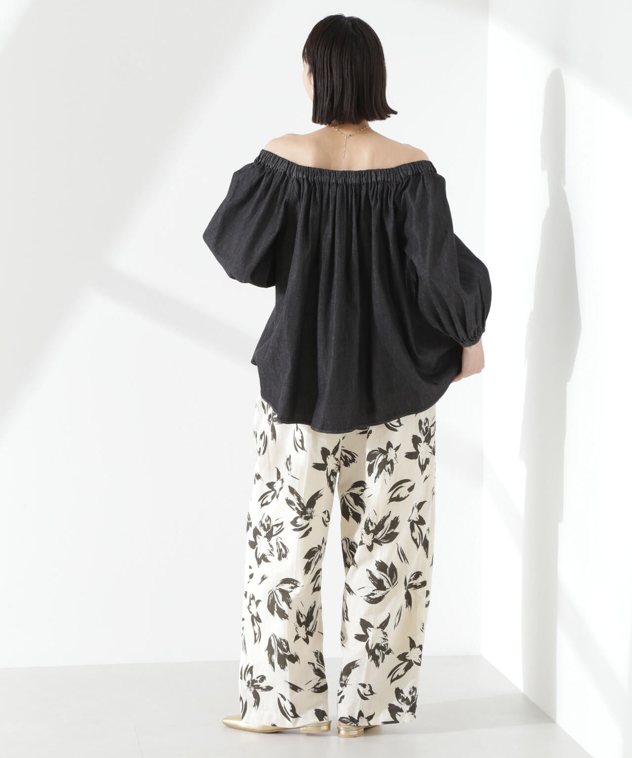 綿麻COOLMAXイージタックパンツ(セットアップ可) 6735127303