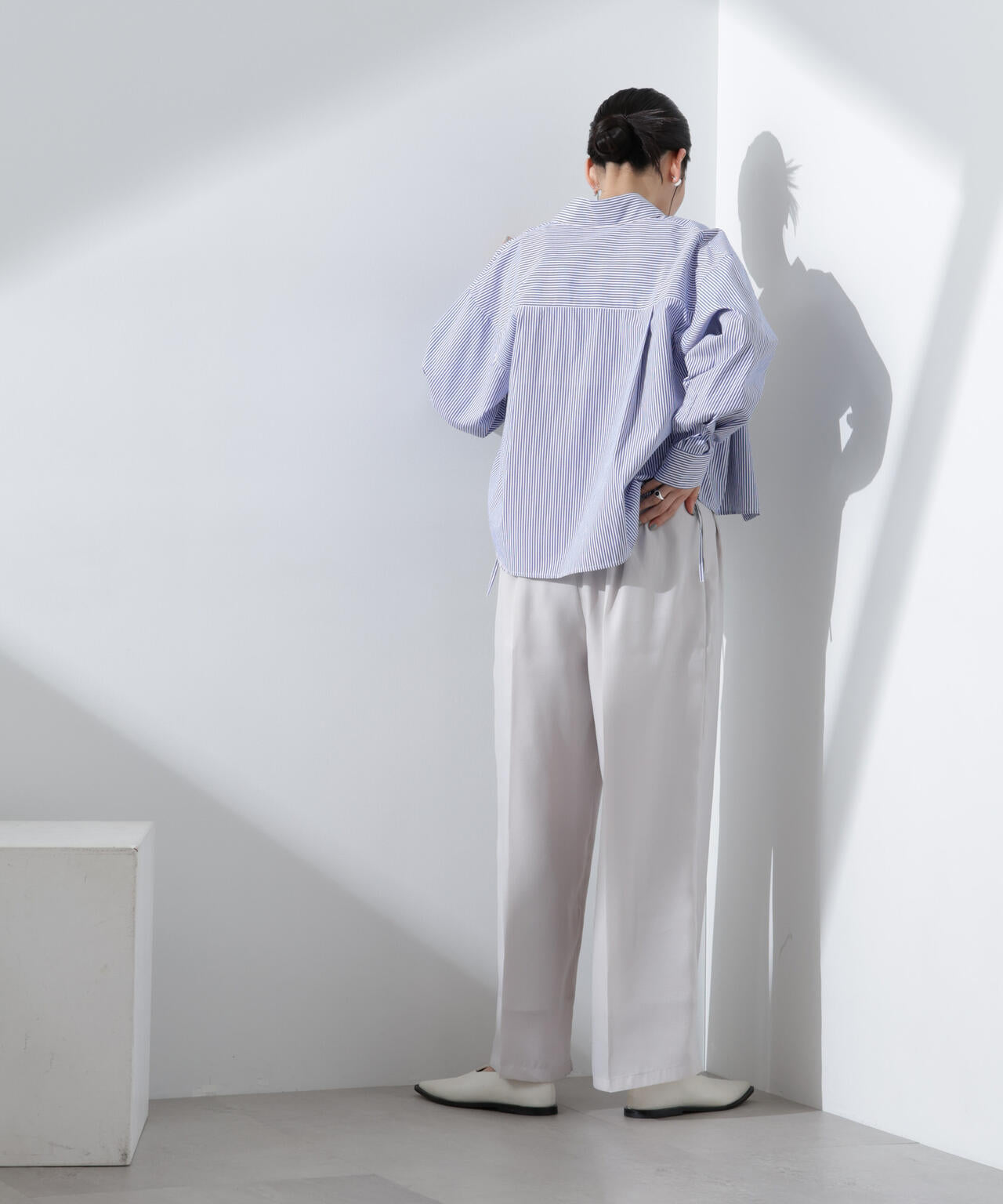 シアーヘムタックワイドパンツ 6735127312