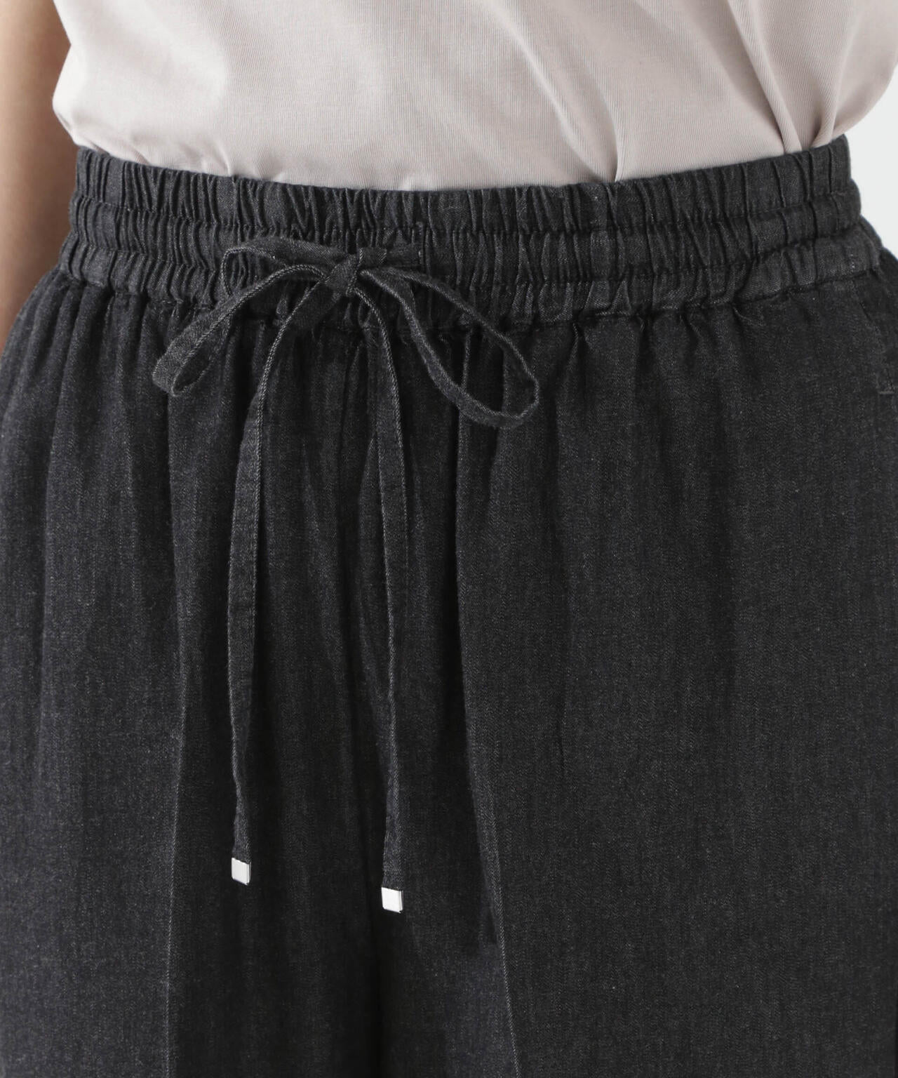 ライトデニムドロストセンタープレスパンツ(セットアップ可) 6735127316