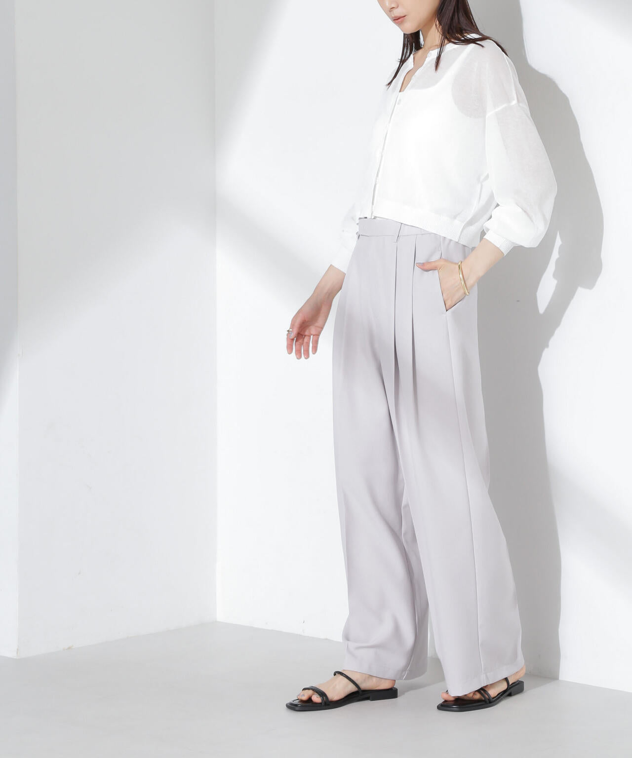 ツータックパンツ 6735127317