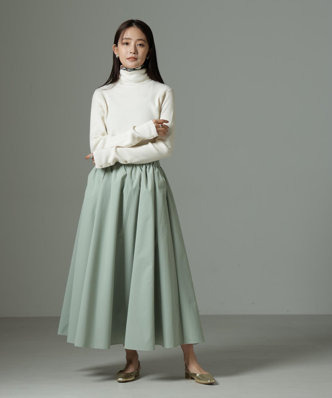 ウェストゴムギャザースカート 6735130301