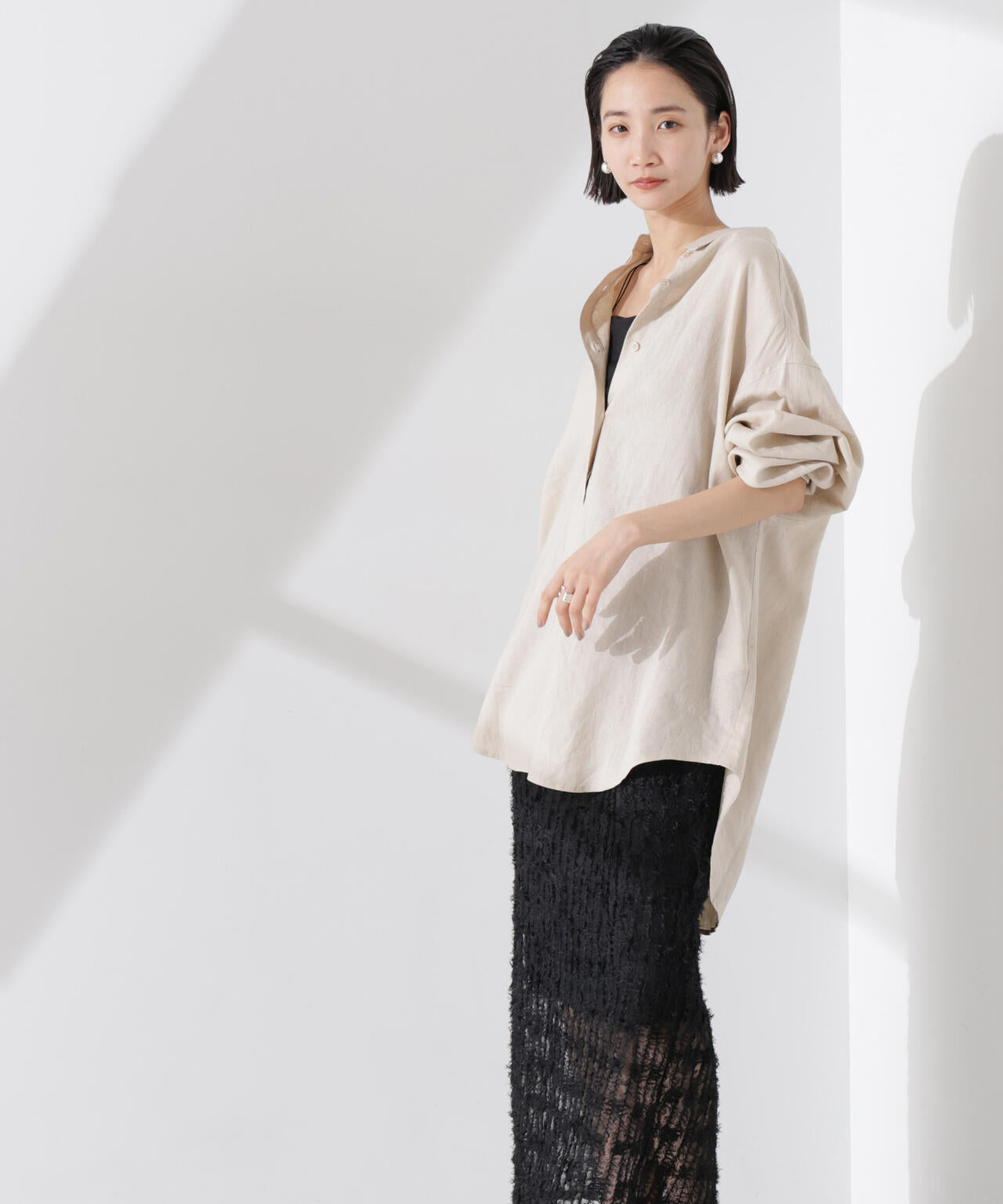 フリンジチュールナロースカート(セットアップ可) 6735130311