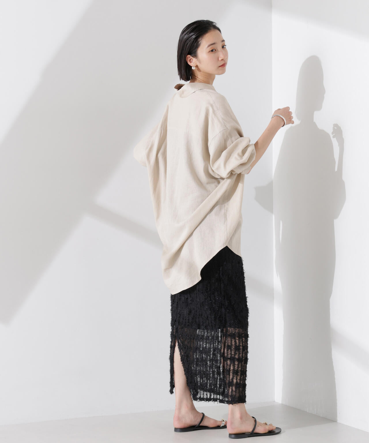 フリンジチュールナロースカート(セットアップ可) 6735130311