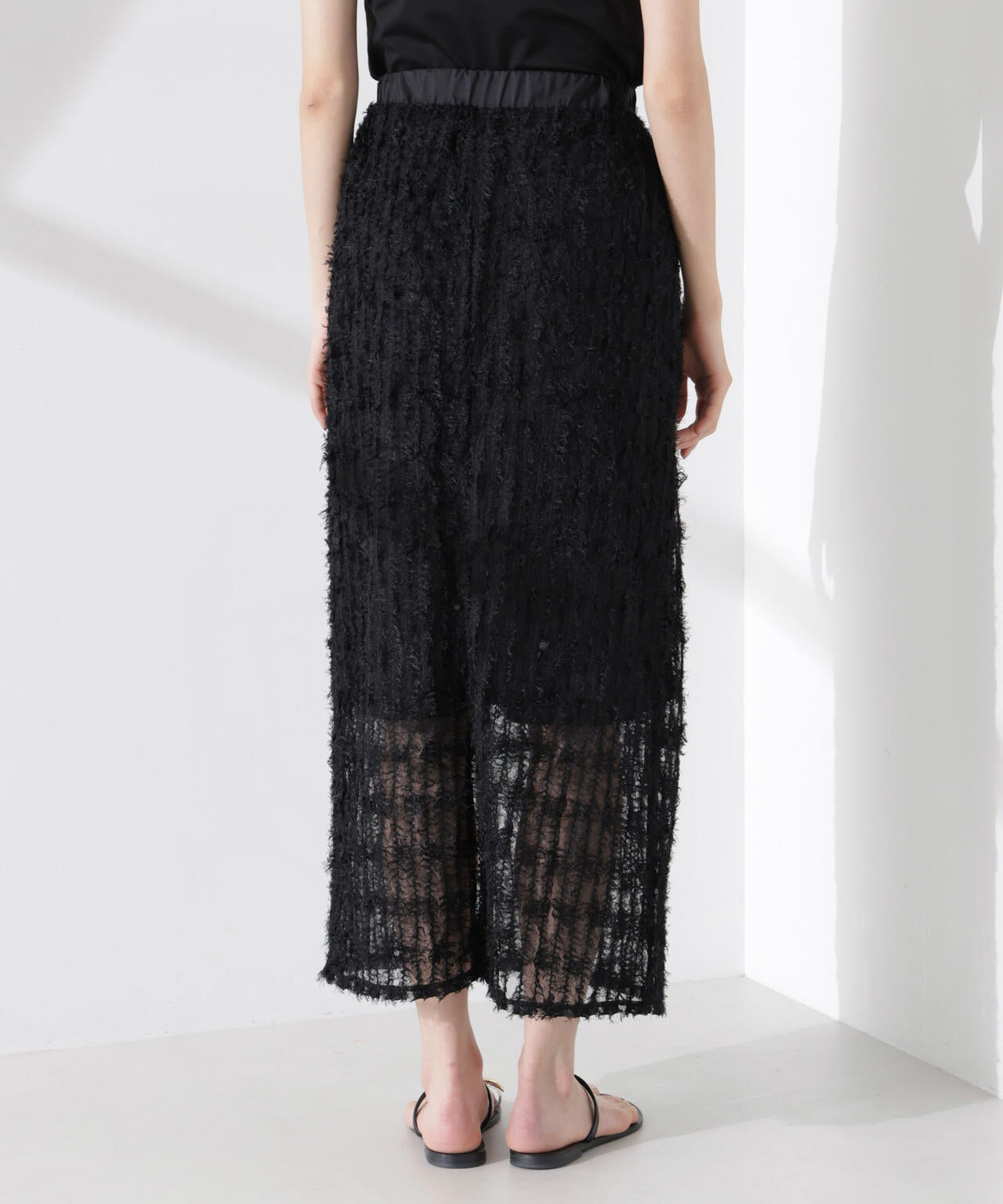 フリンジチュールナロースカート(セットアップ可) 6735130311