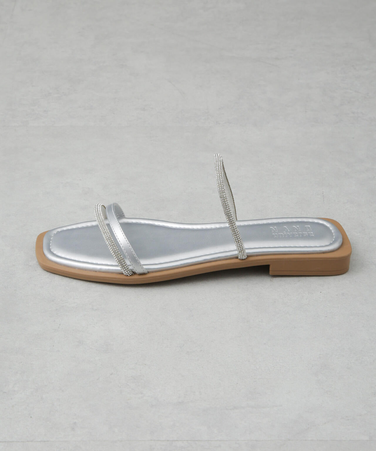 ラインストーン細ストラップサンダル 6735135303