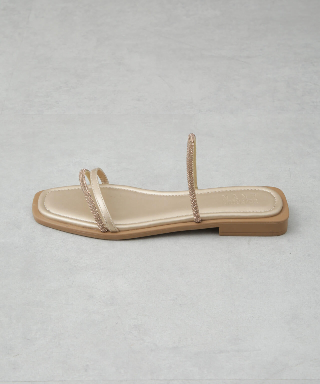 ラインストーン細ストラップサンダル 6735135303