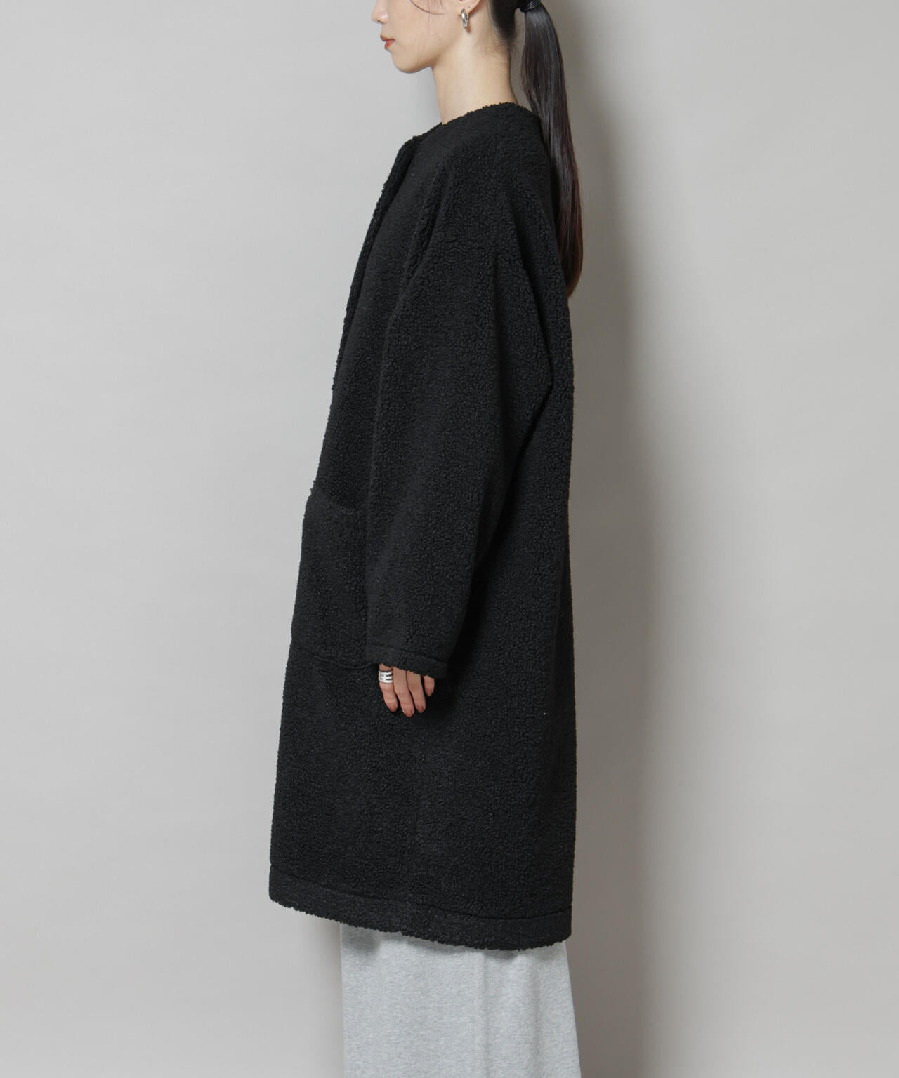 ソフトボアノーカラーコート 6735211306