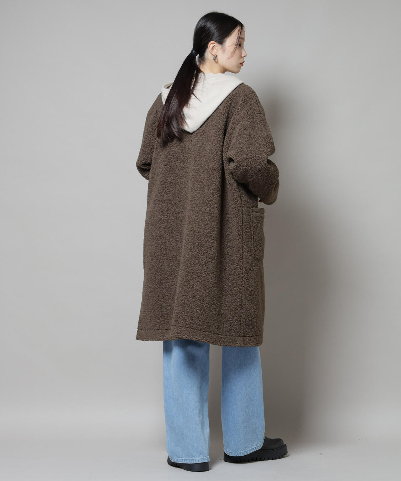 ソフトボアノーカラーコート 6735211306