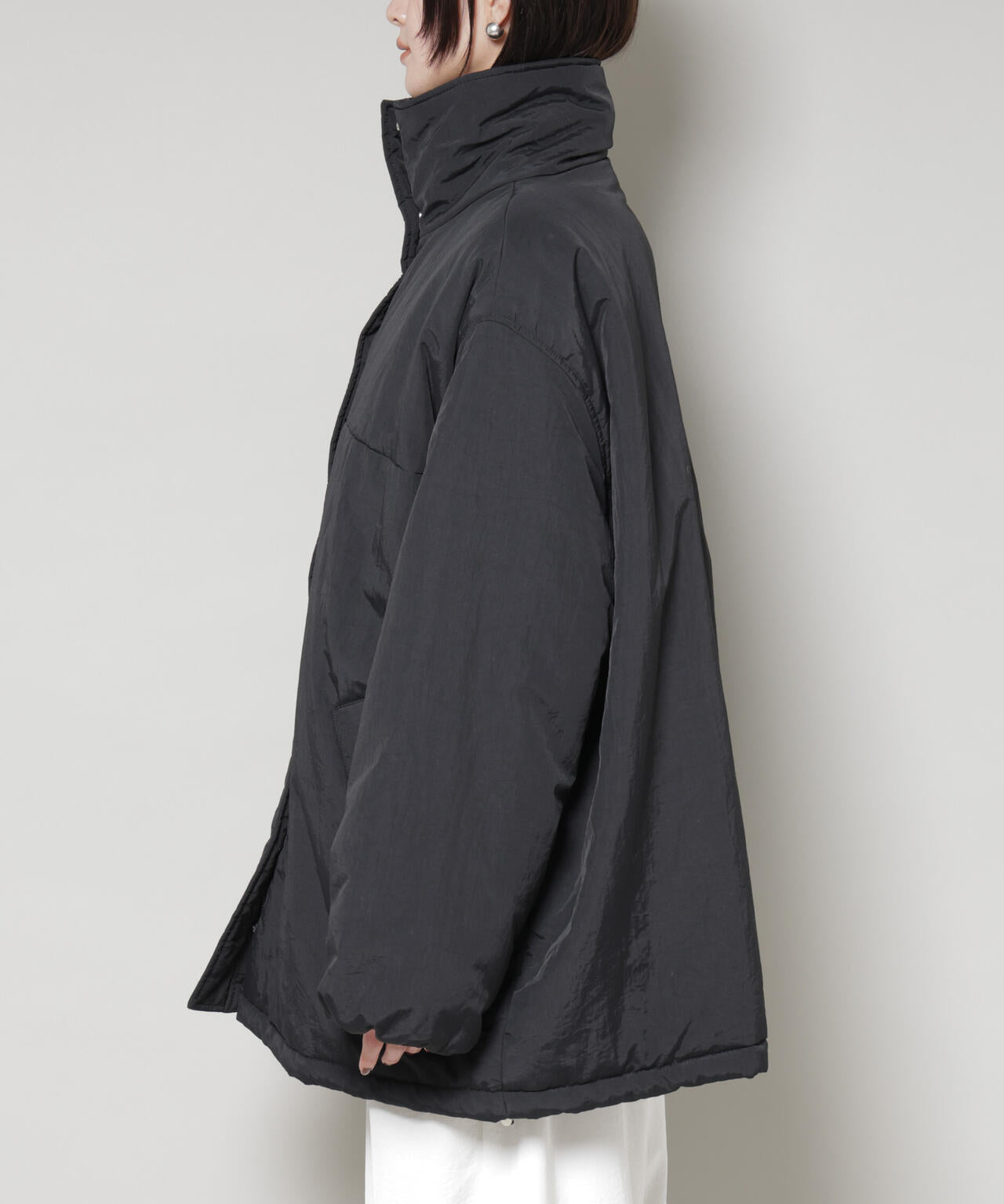 撥水加工 中綿スタンドオーバージップブルゾン 6735212300