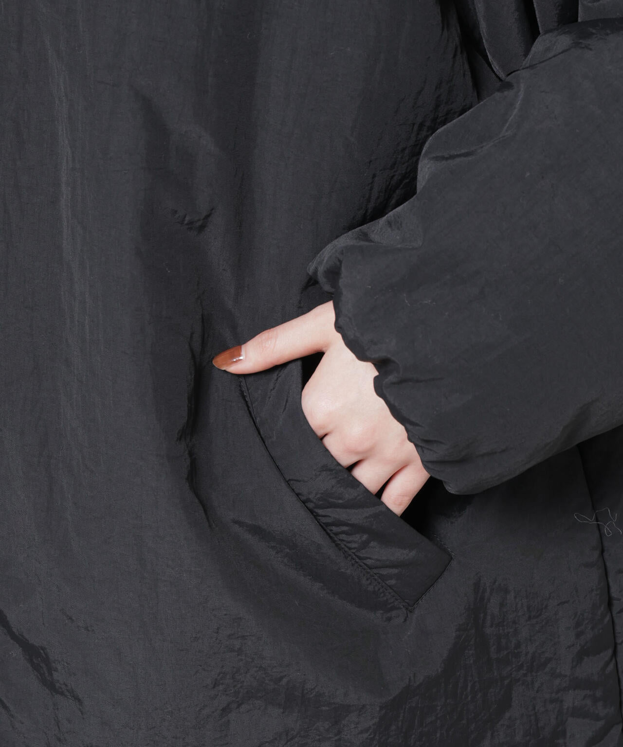 撥水加工 中綿スタンドオーバージップブルゾン 6735212300