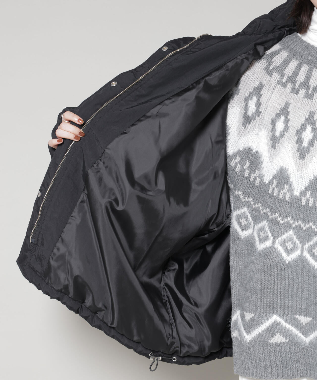 撥水加工 中綿スタンドオーバージップブルゾン 6735212300