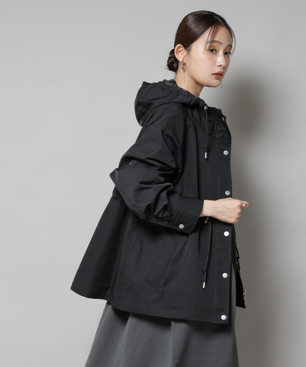 撥水加工フードブルゾン 6735212301