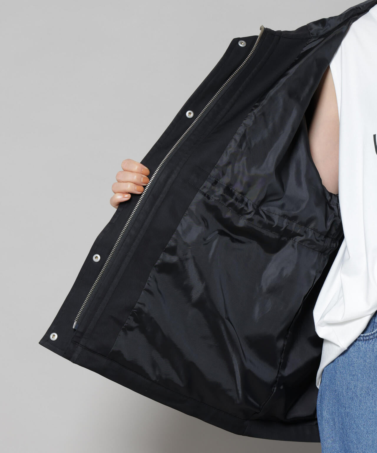 撥水加工フードブルゾン 6735212301