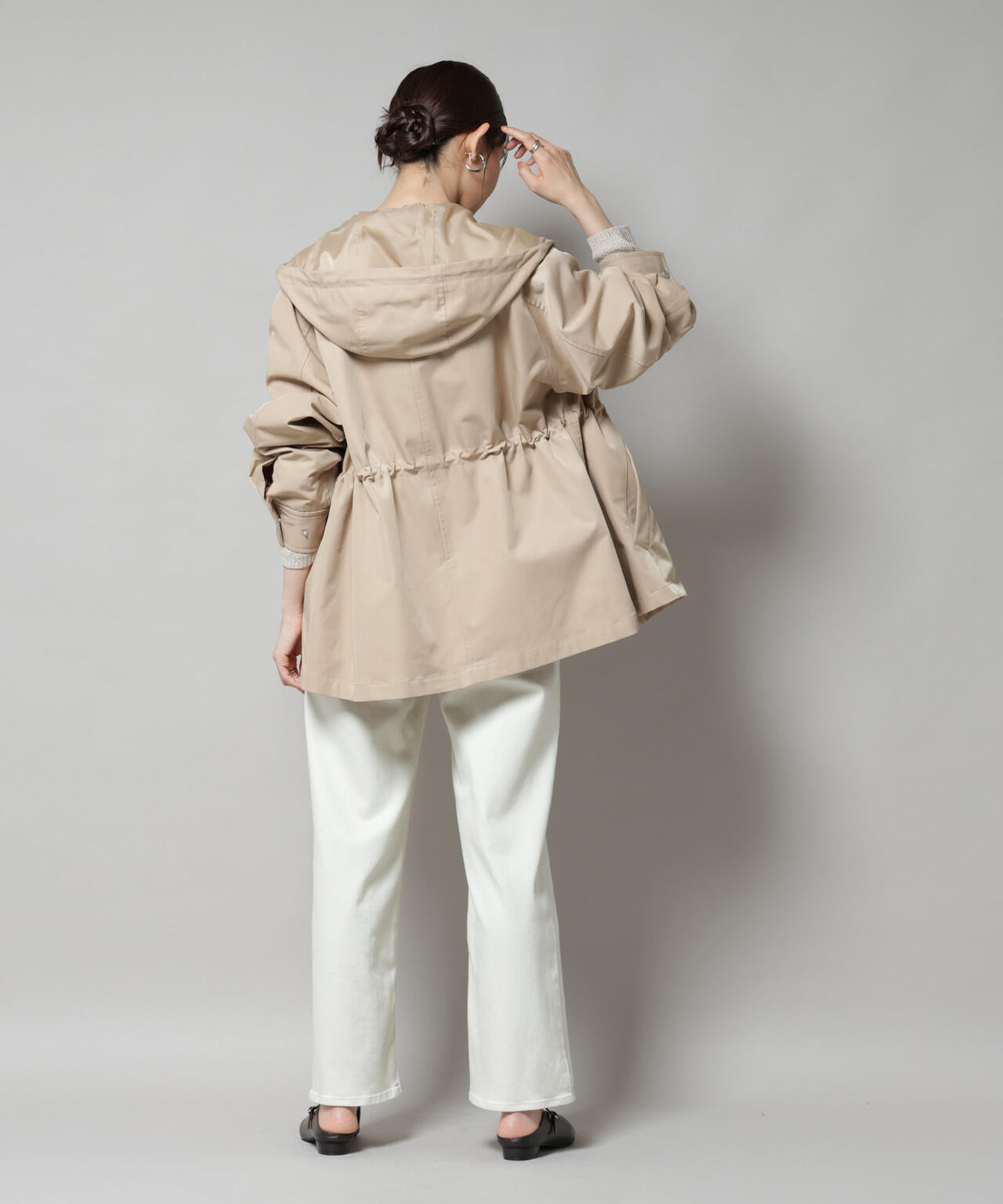 撥水加工フードブルゾン 6735212301